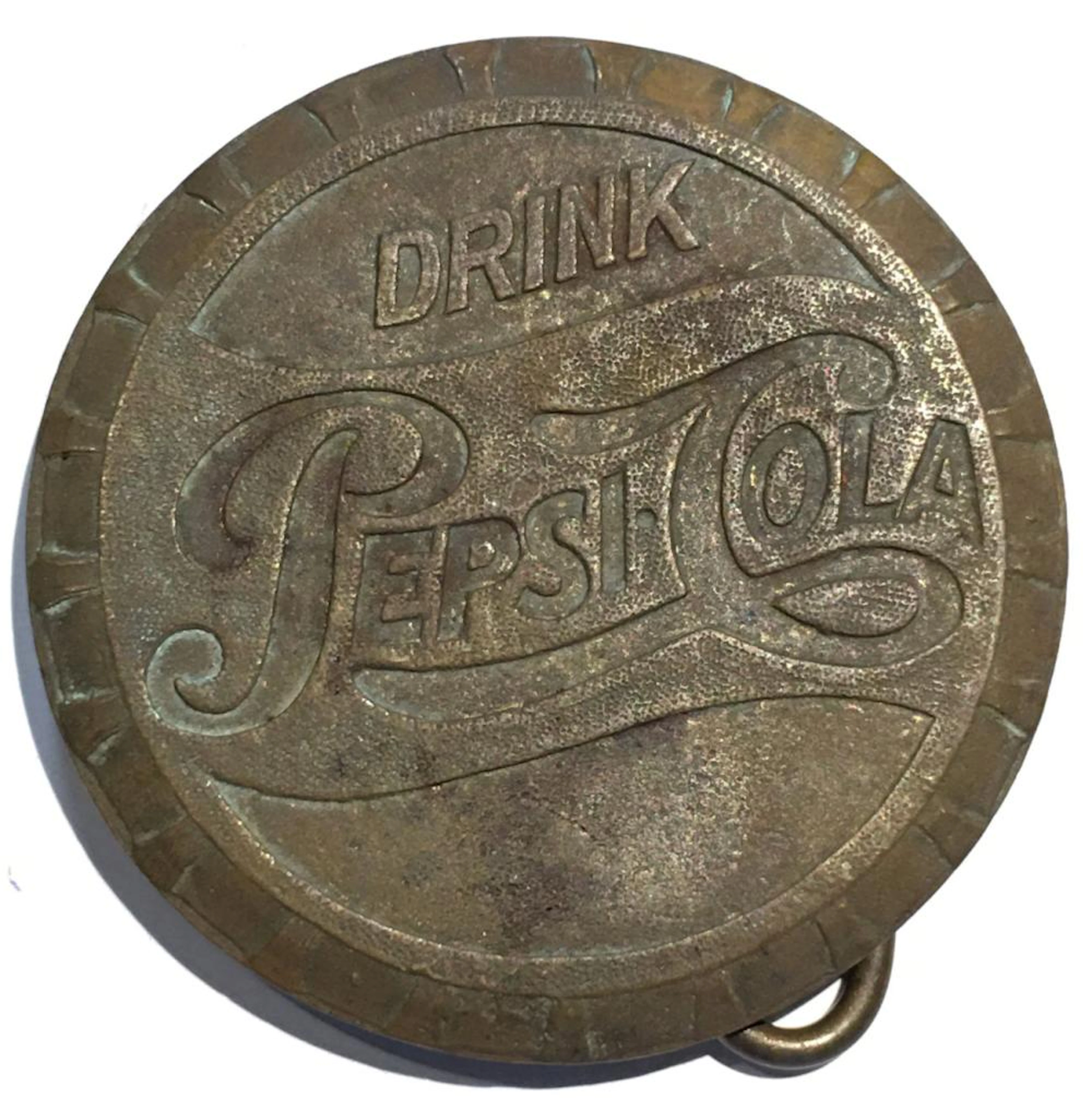 Drink Pepsi Cola Bronze Belt Buckle