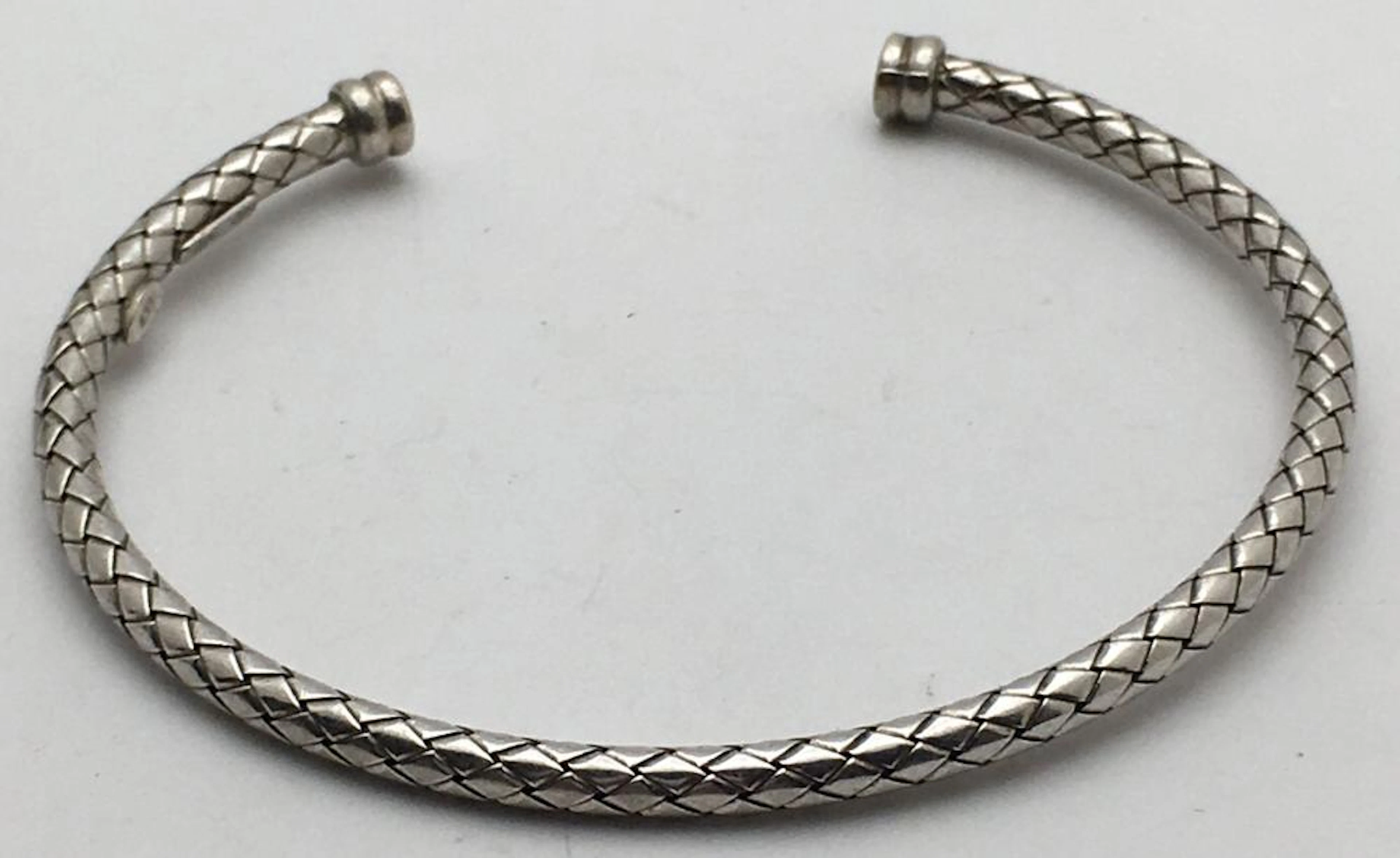 Sterling Silver Italian Cuff Bracelet