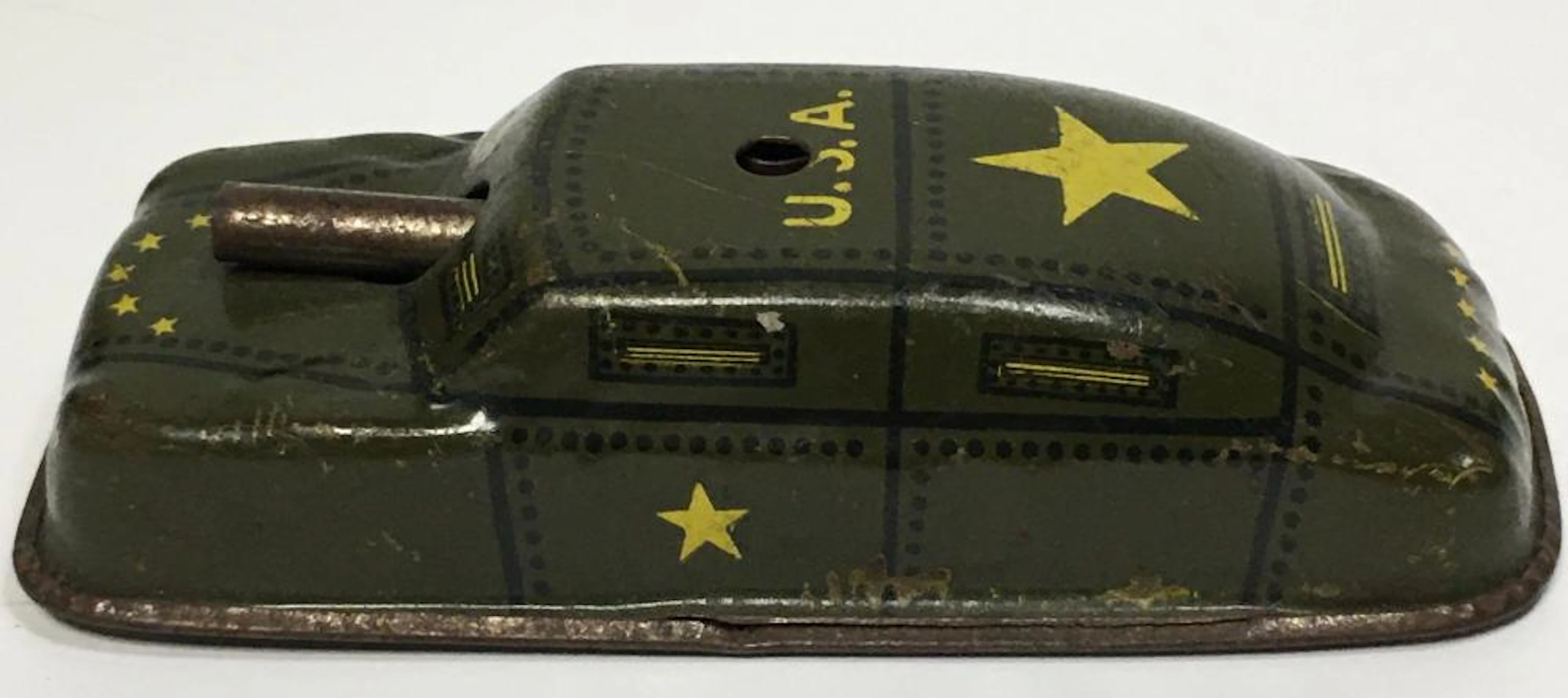 U. S. A. Military Green Toy Tin Car