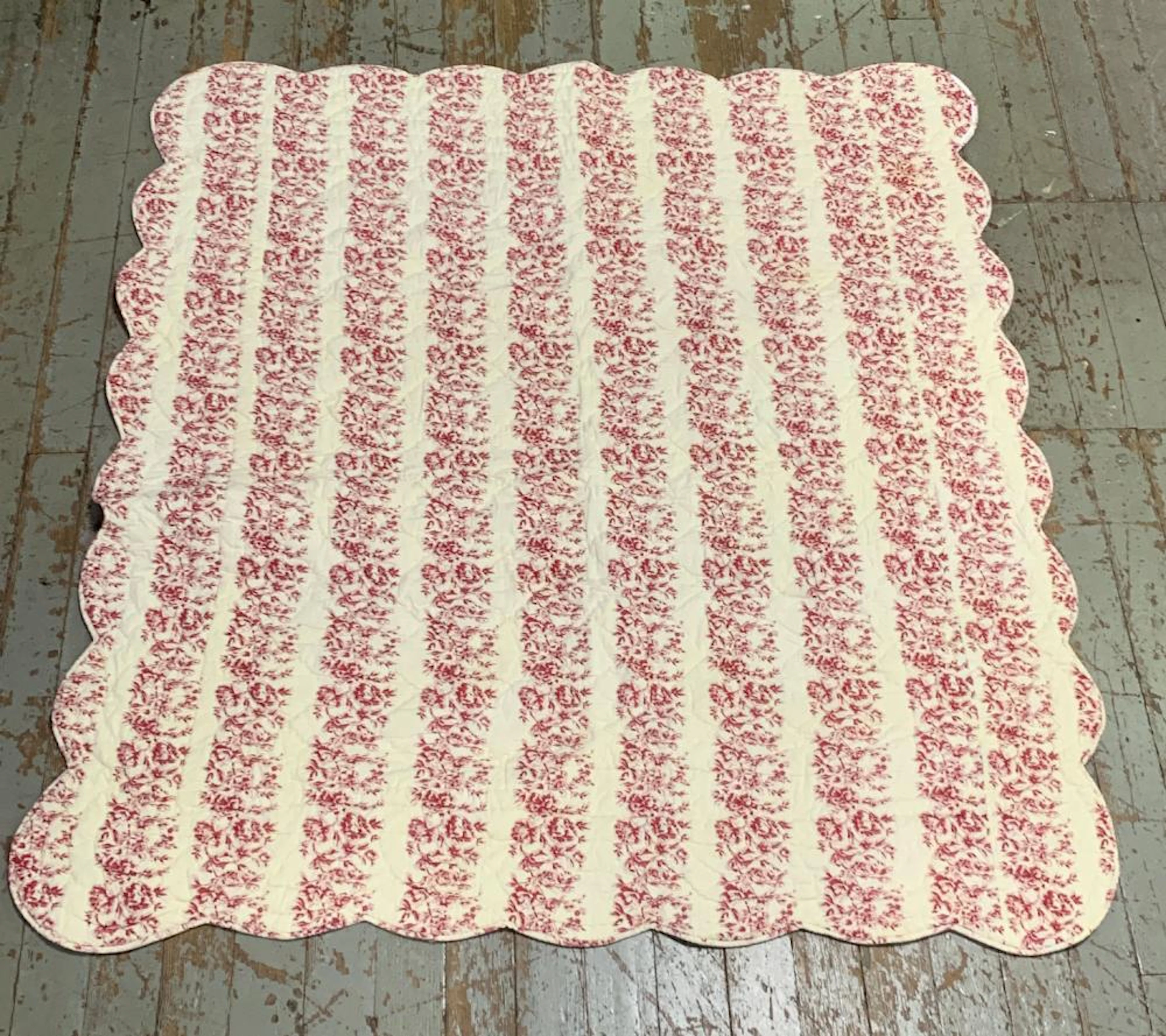 Red And White Quilt