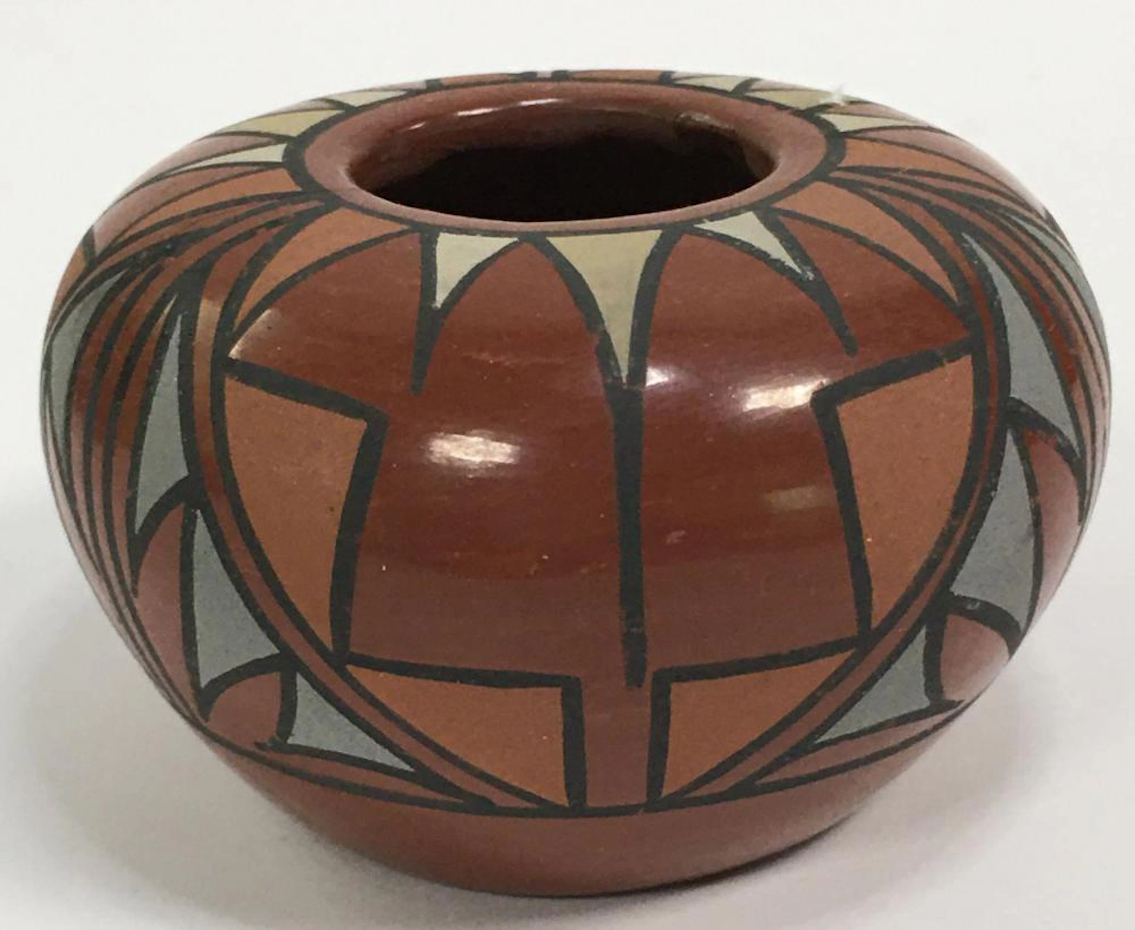 Signed Native American Pottery Bowl
