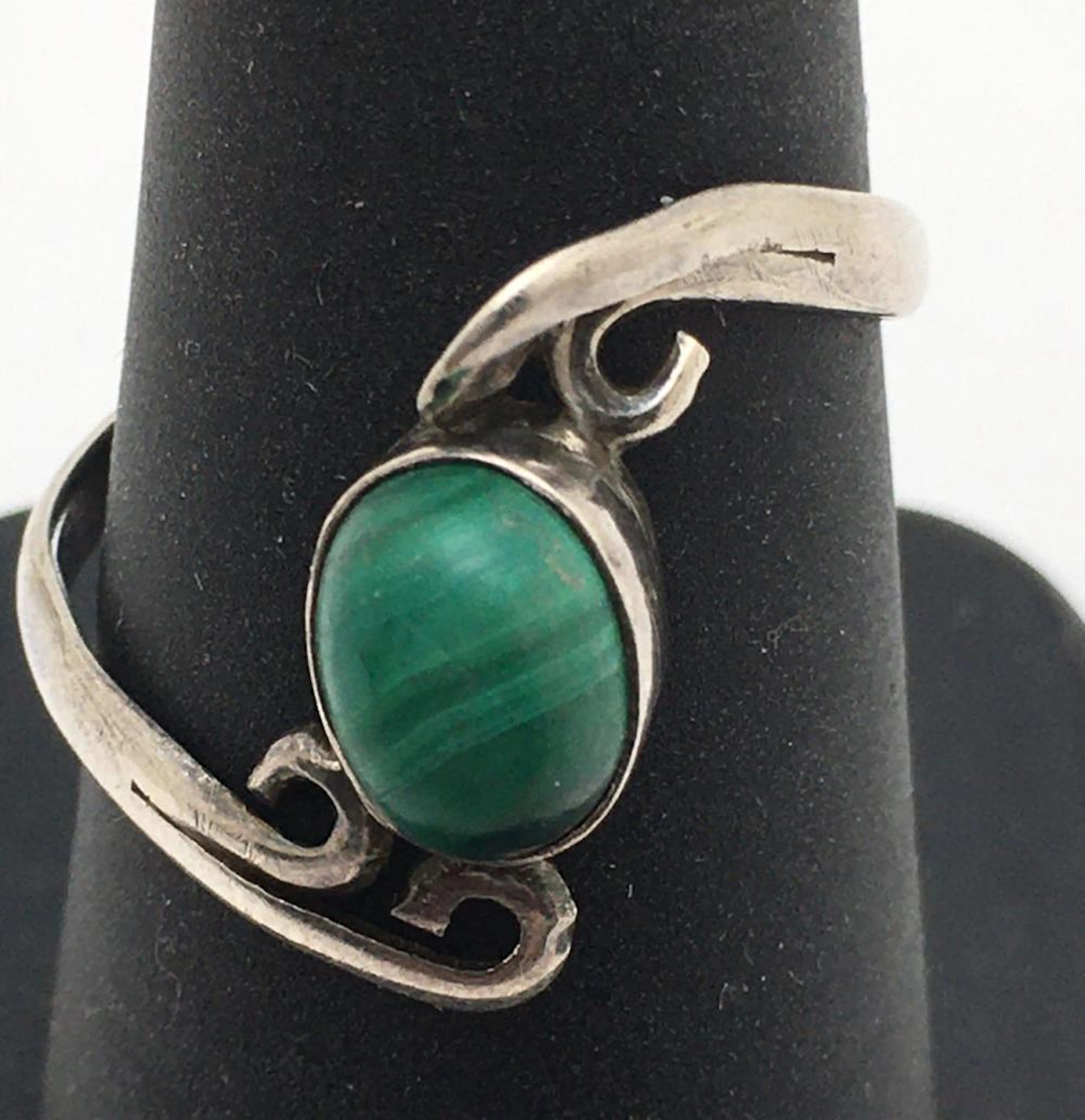 Sterling Silver Malachite Ring
