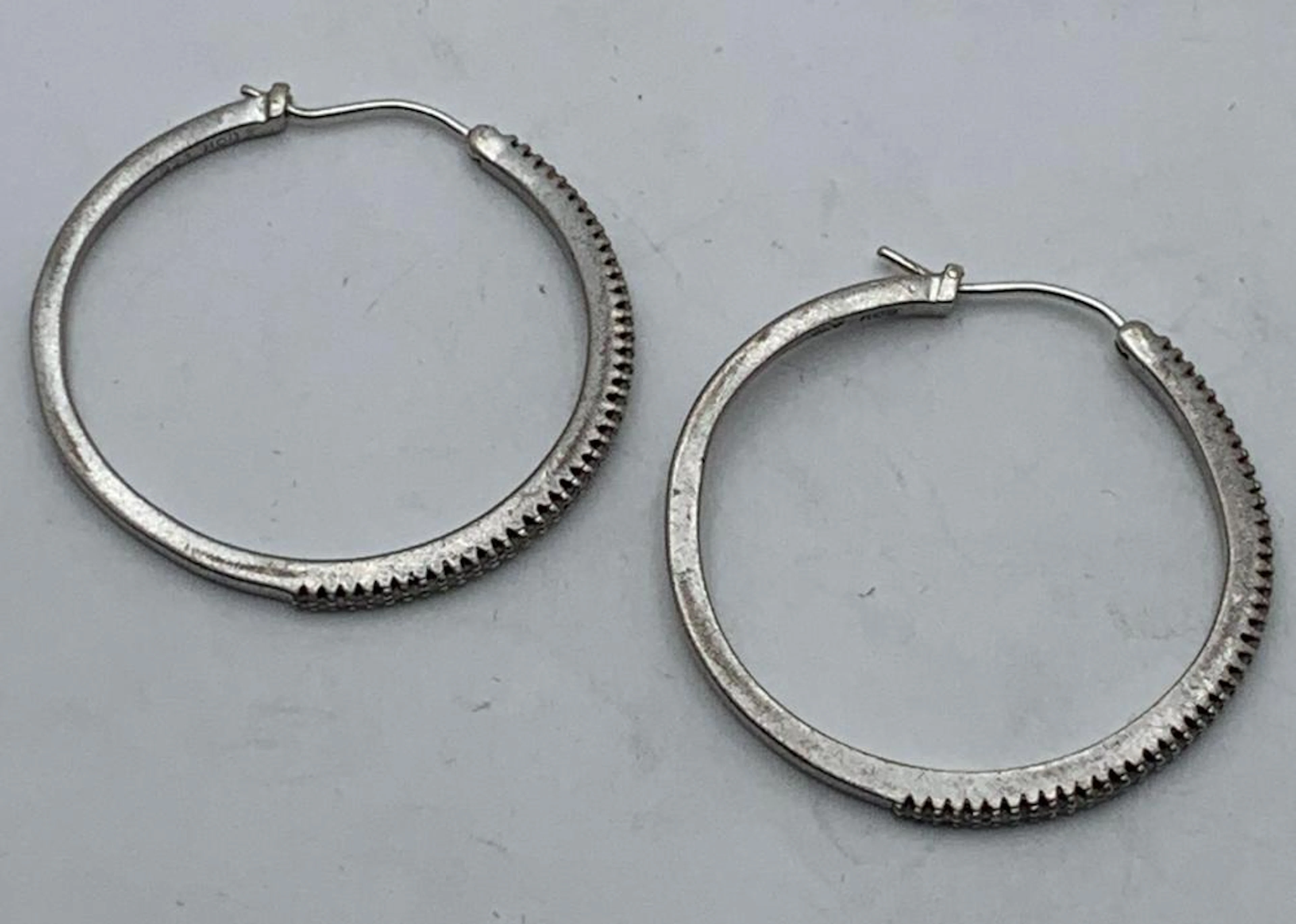 Sterling Silver Clear Stone Earrings