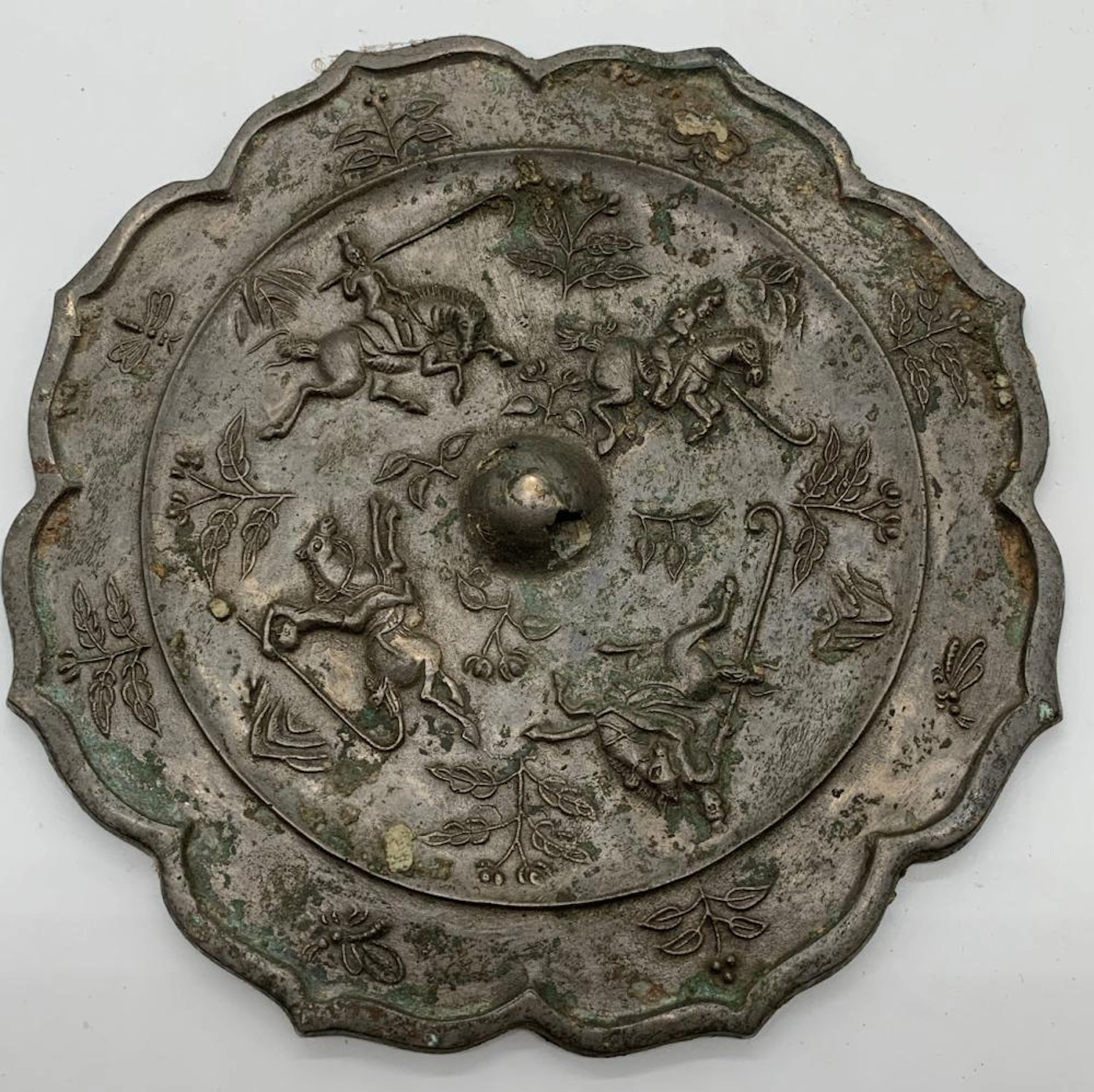 Antique Oriental Bronze Mirror