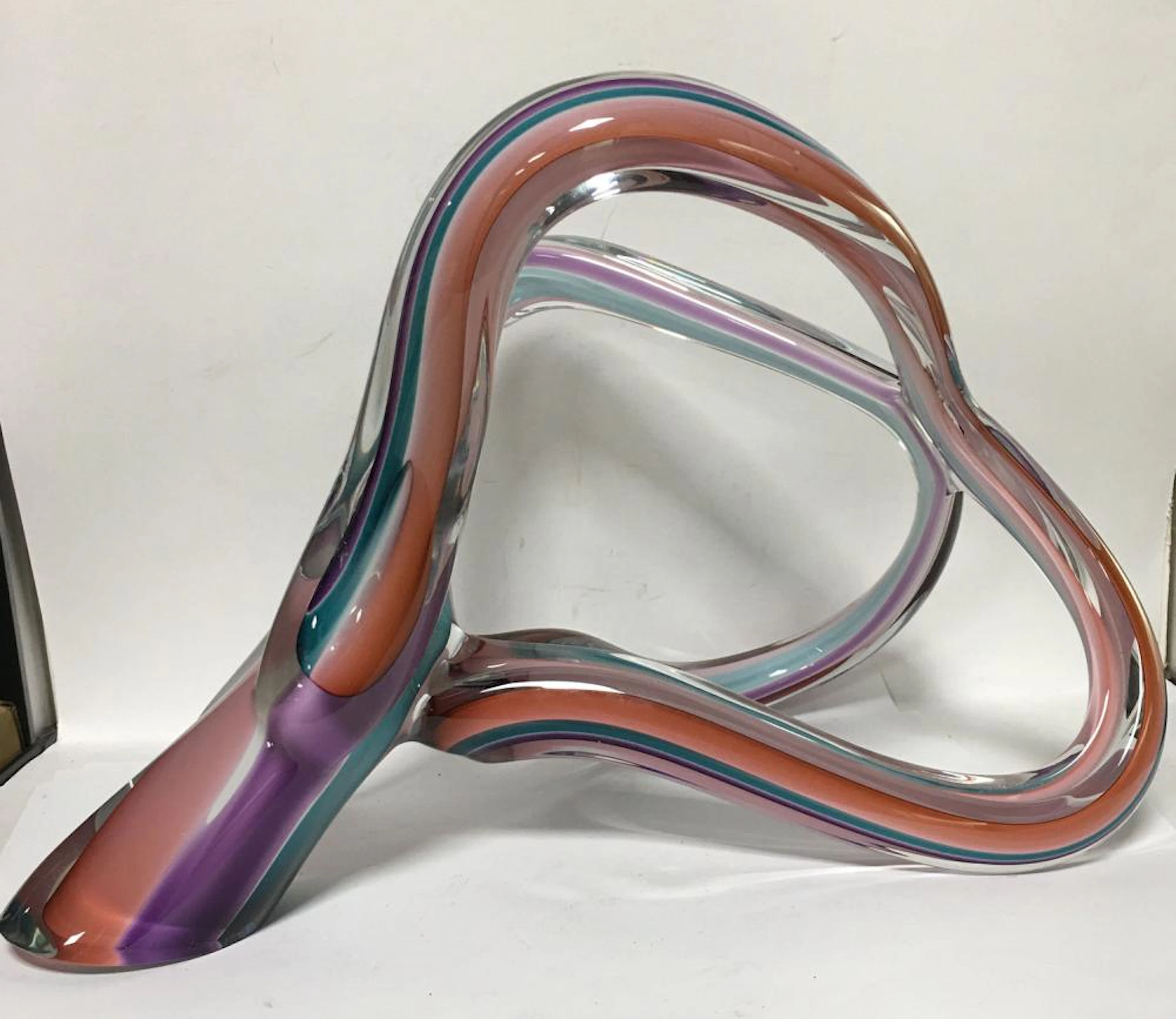 Artist Signed Art Glass Sculpture