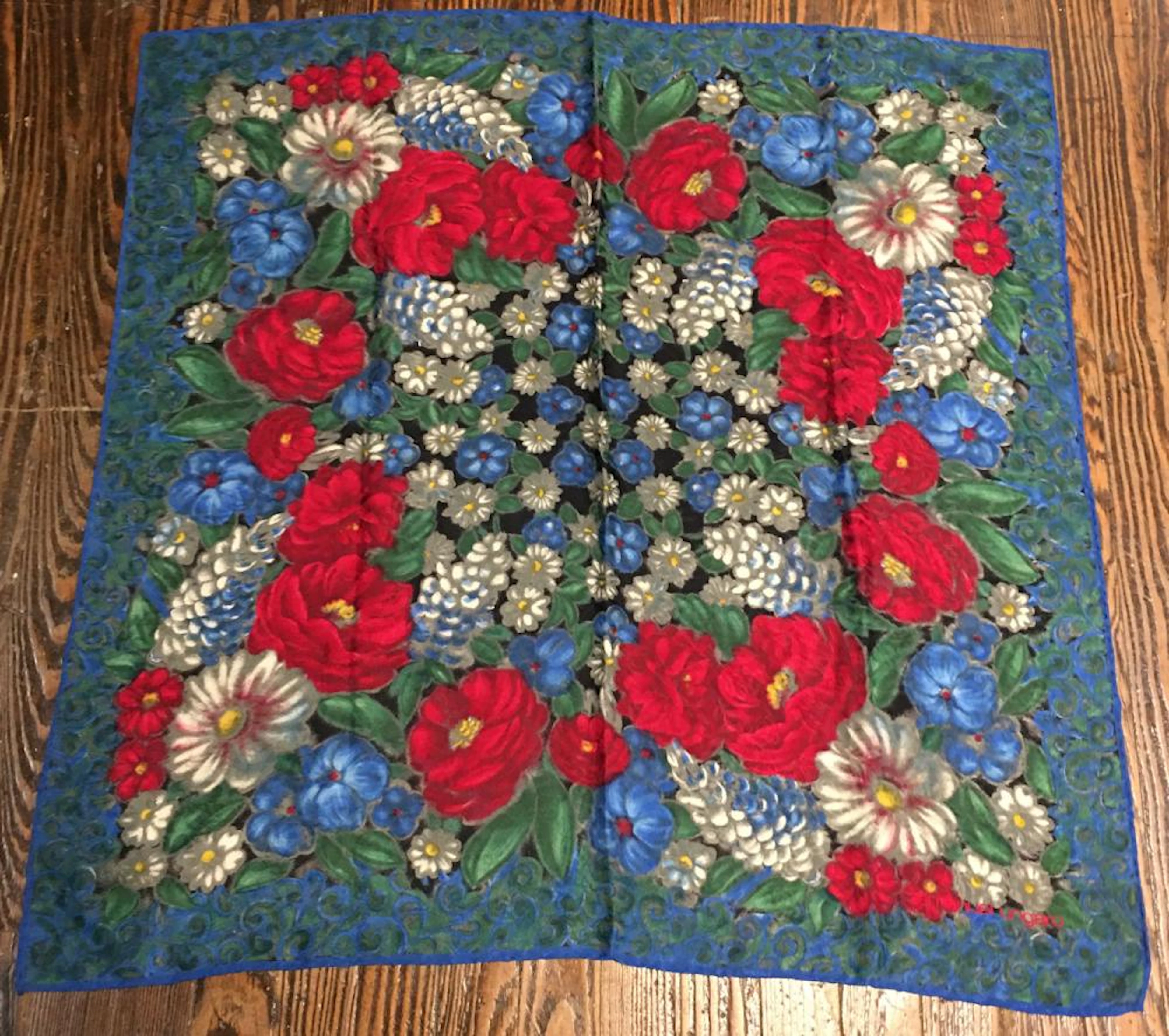 Emanuel Ungaro Floral Scarf