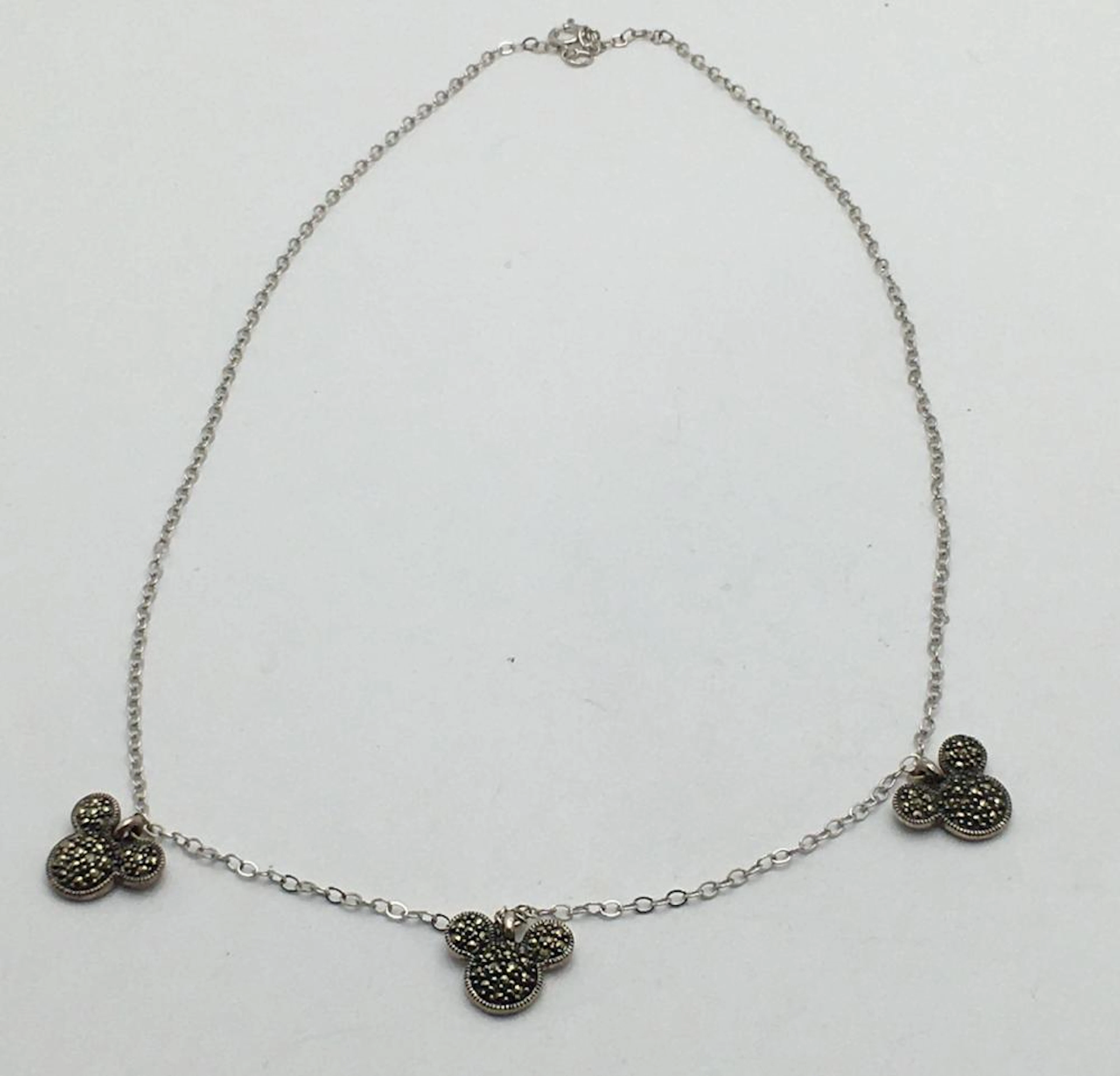 Sterling Silver Disney Mickey Necklace