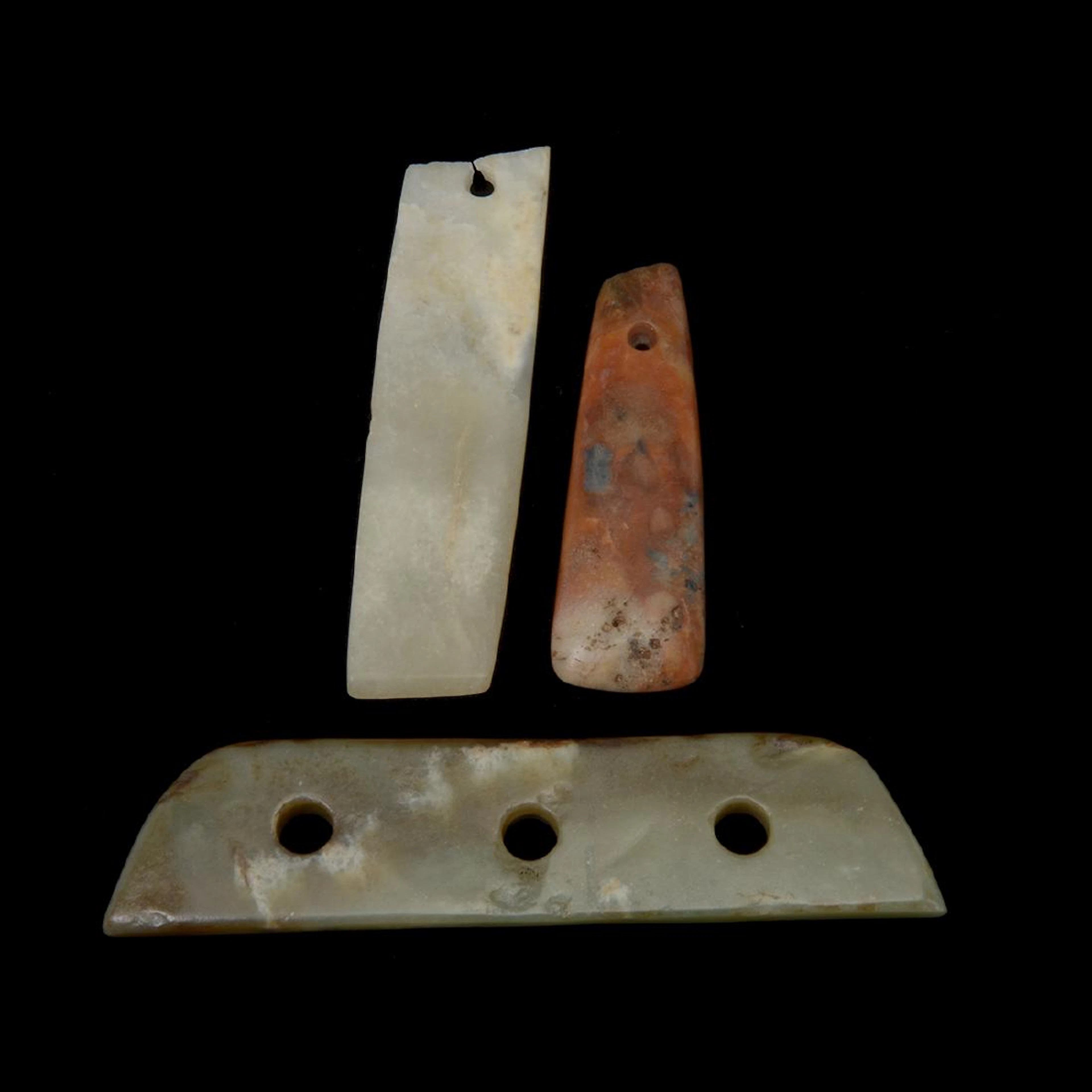 Three Archaistic Jade Blades