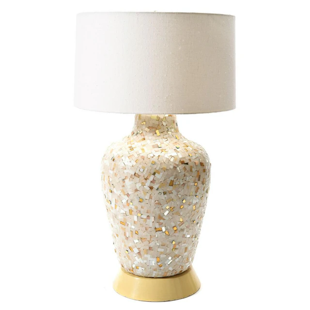 Italian Mid-Century Glass Mosaic Table Lamp.