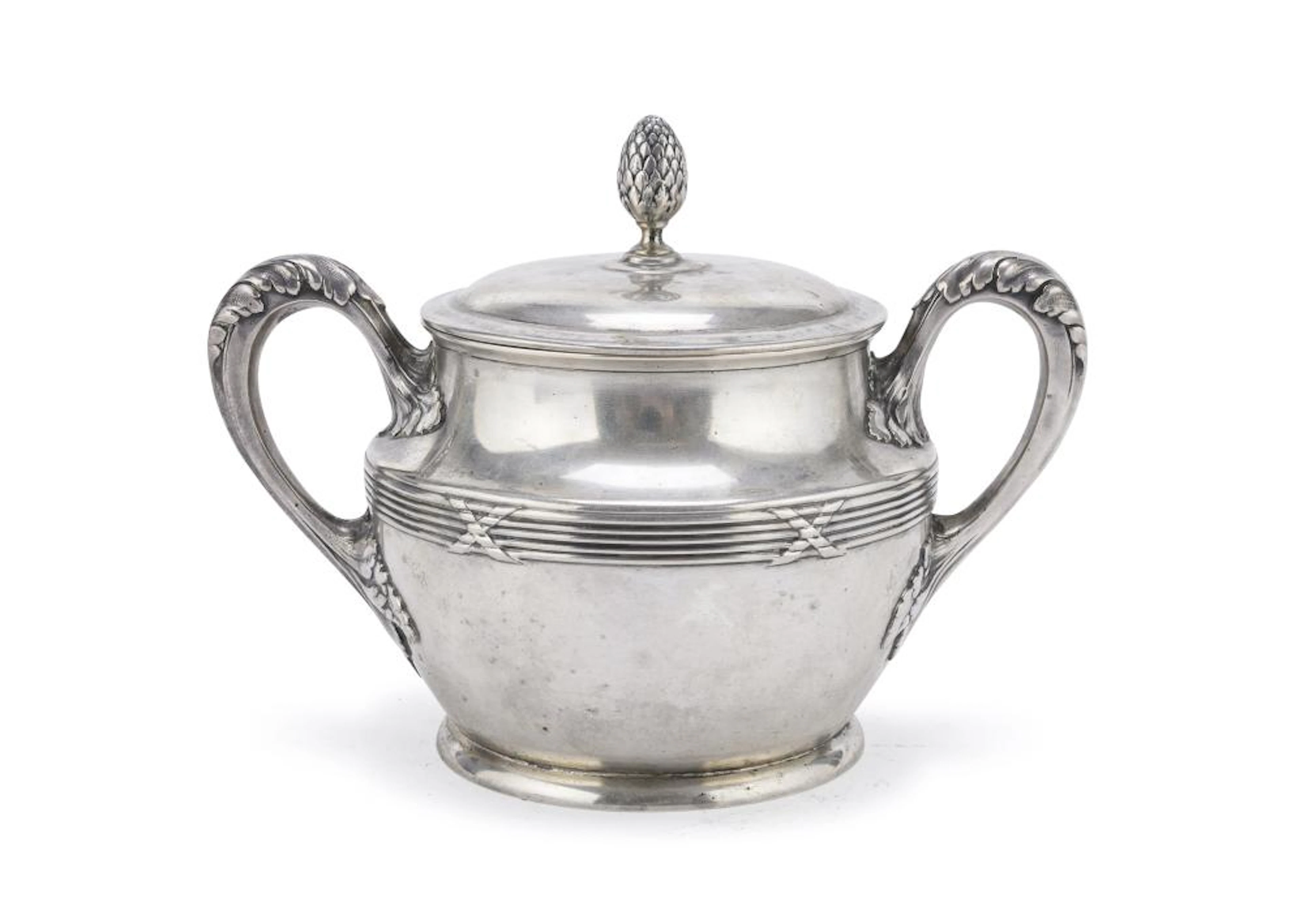 SILVER SUGAR BOWL, GERMANY approx. 1800