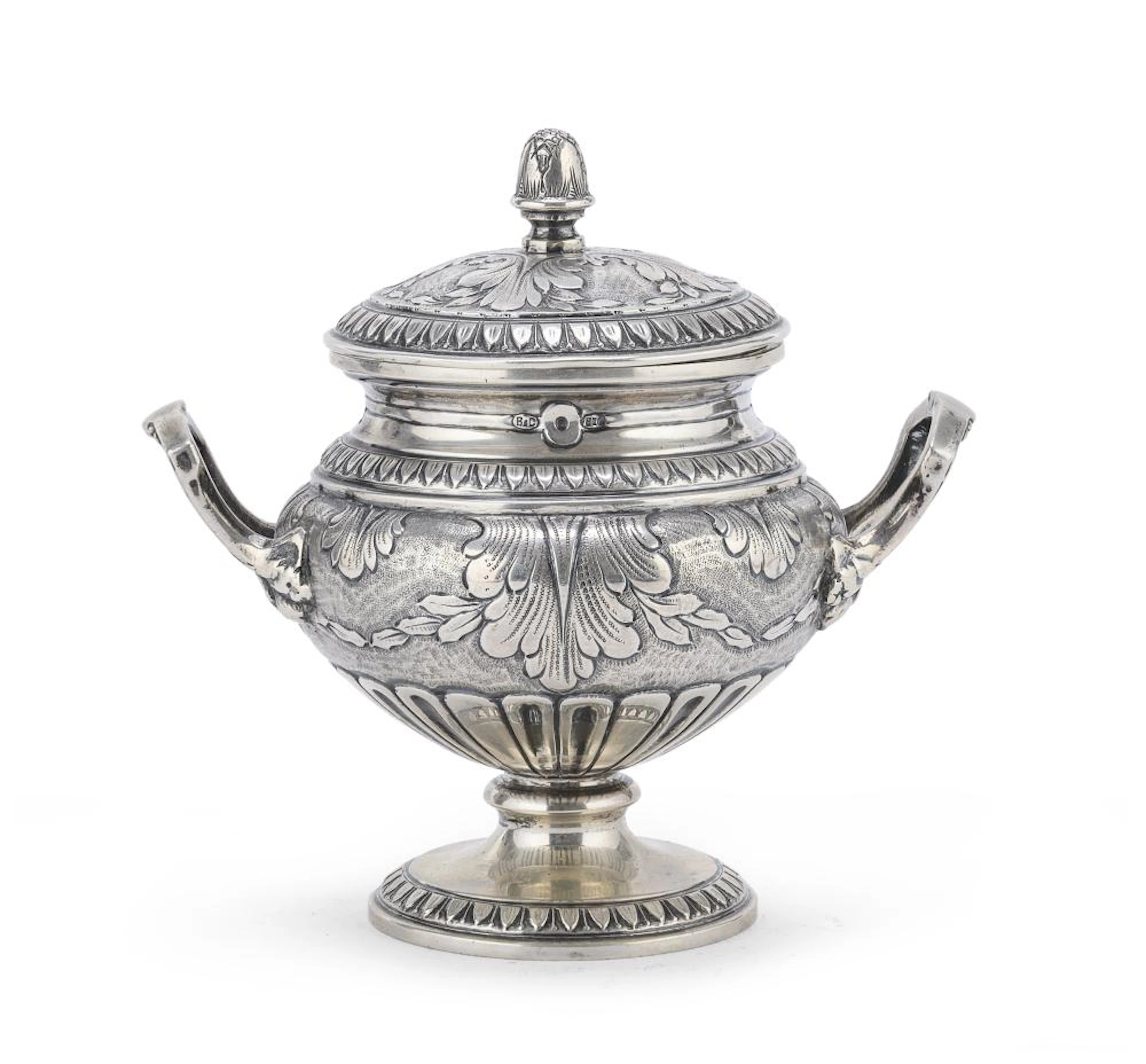 SILVER SUGAR BOWL, UNITED STATES LATE 19TH CENTURY
