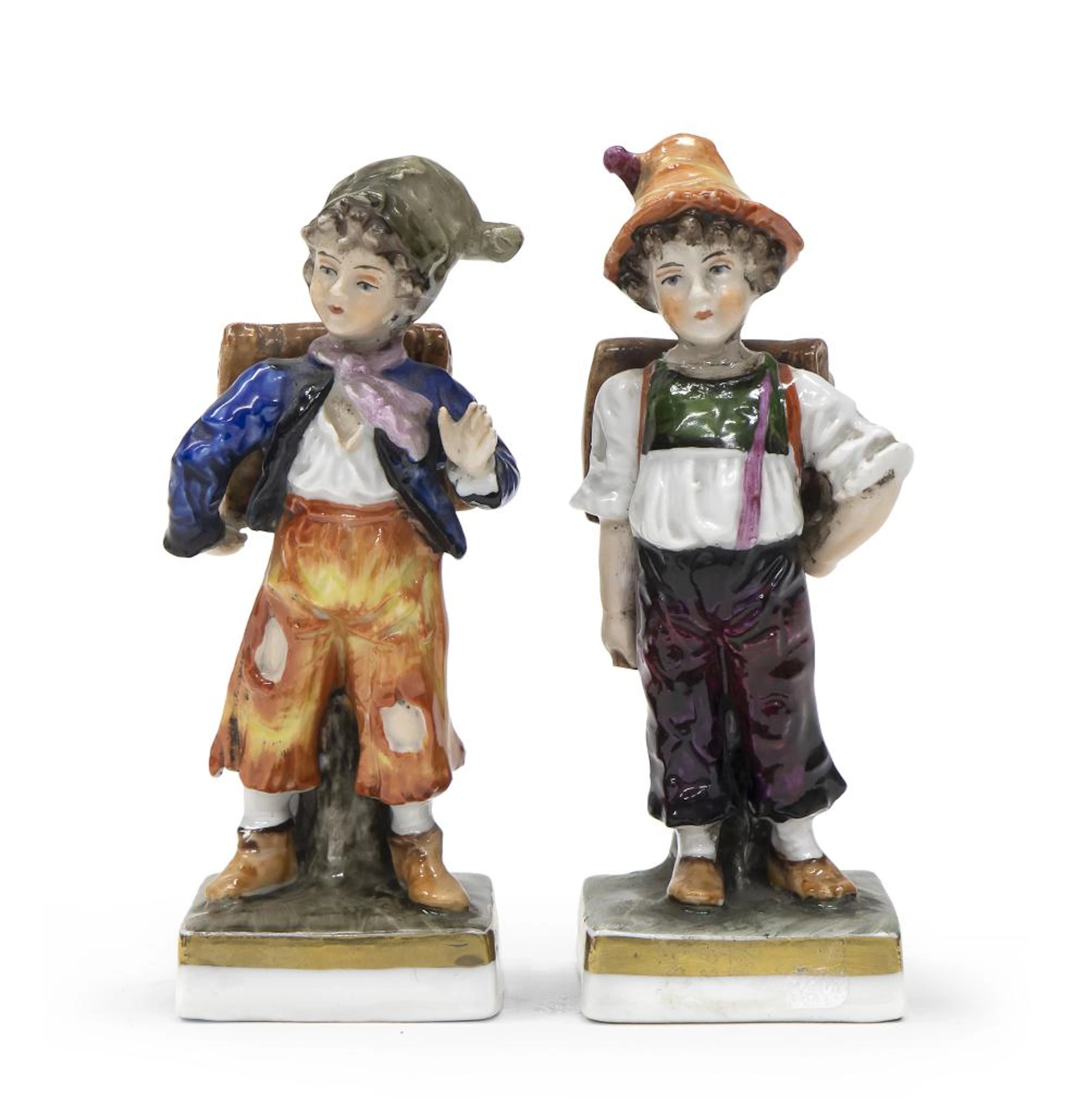 PAIR OF PORCELAIN SCULPTURES, GINORI EARLY 20TH CENTURY