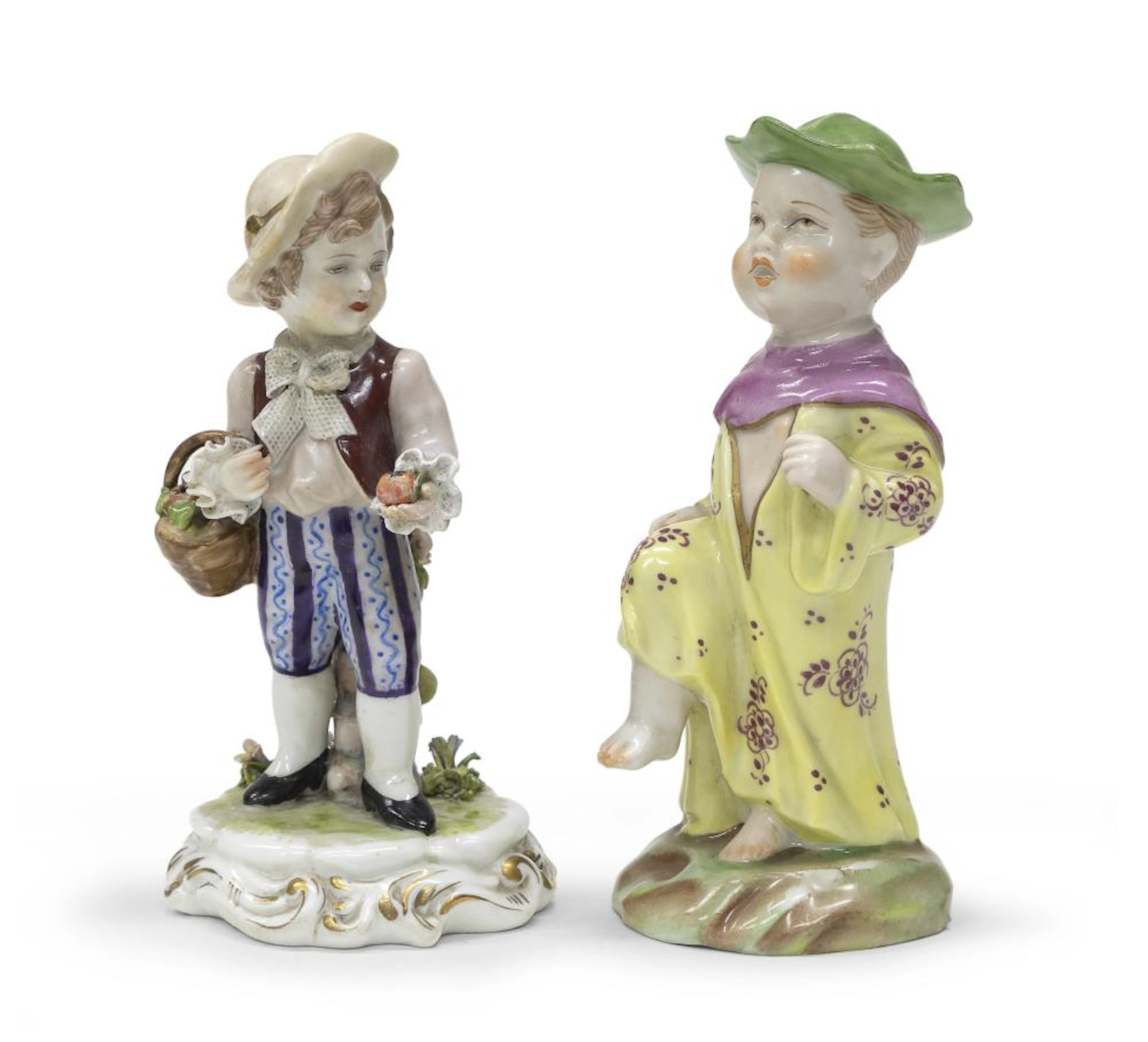TWO PORCELAIN FIGURES, GINORI EARLY 20TH CENTURY