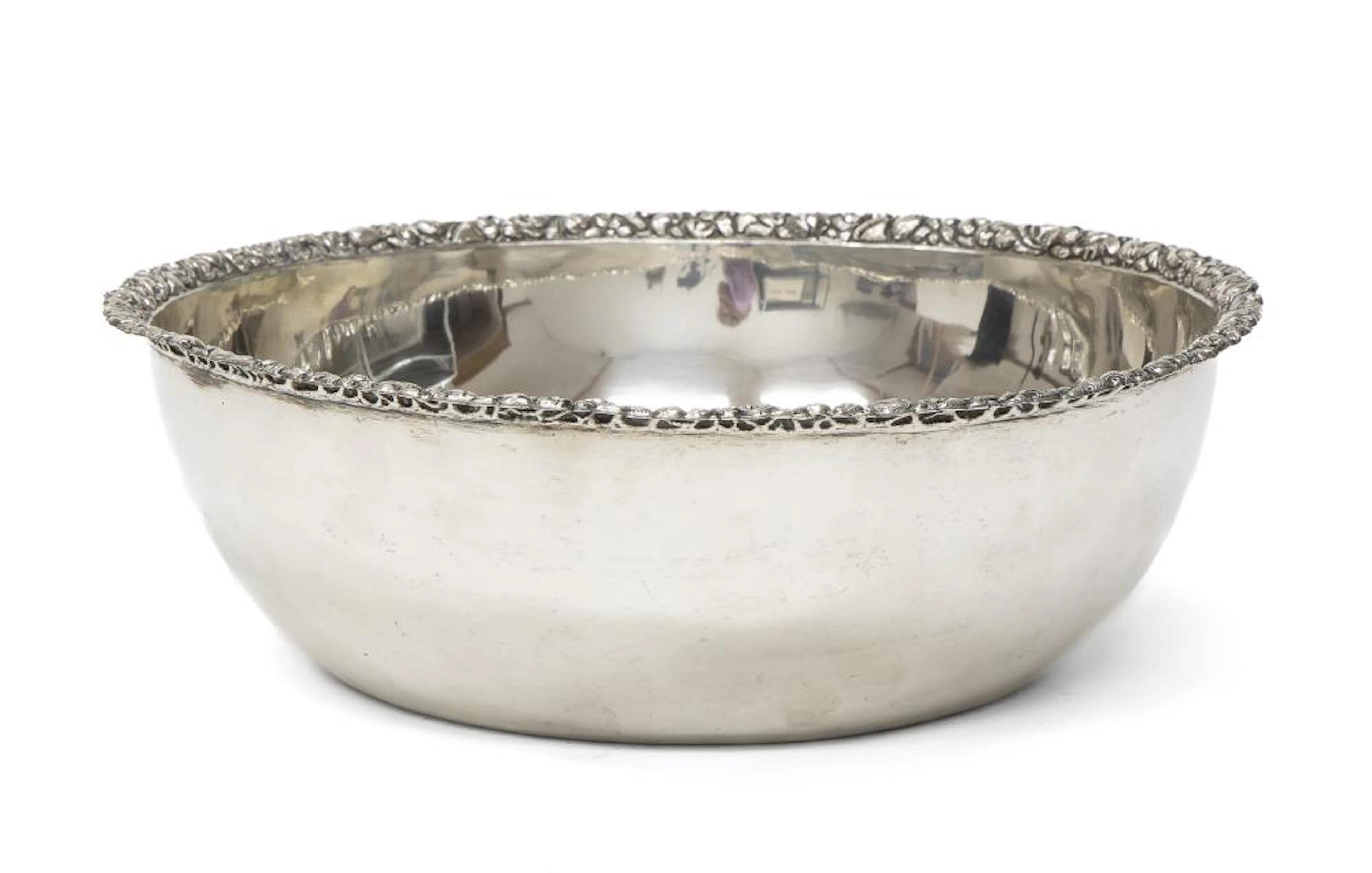 SILVER BOWL, NAPLES 1830 ca.