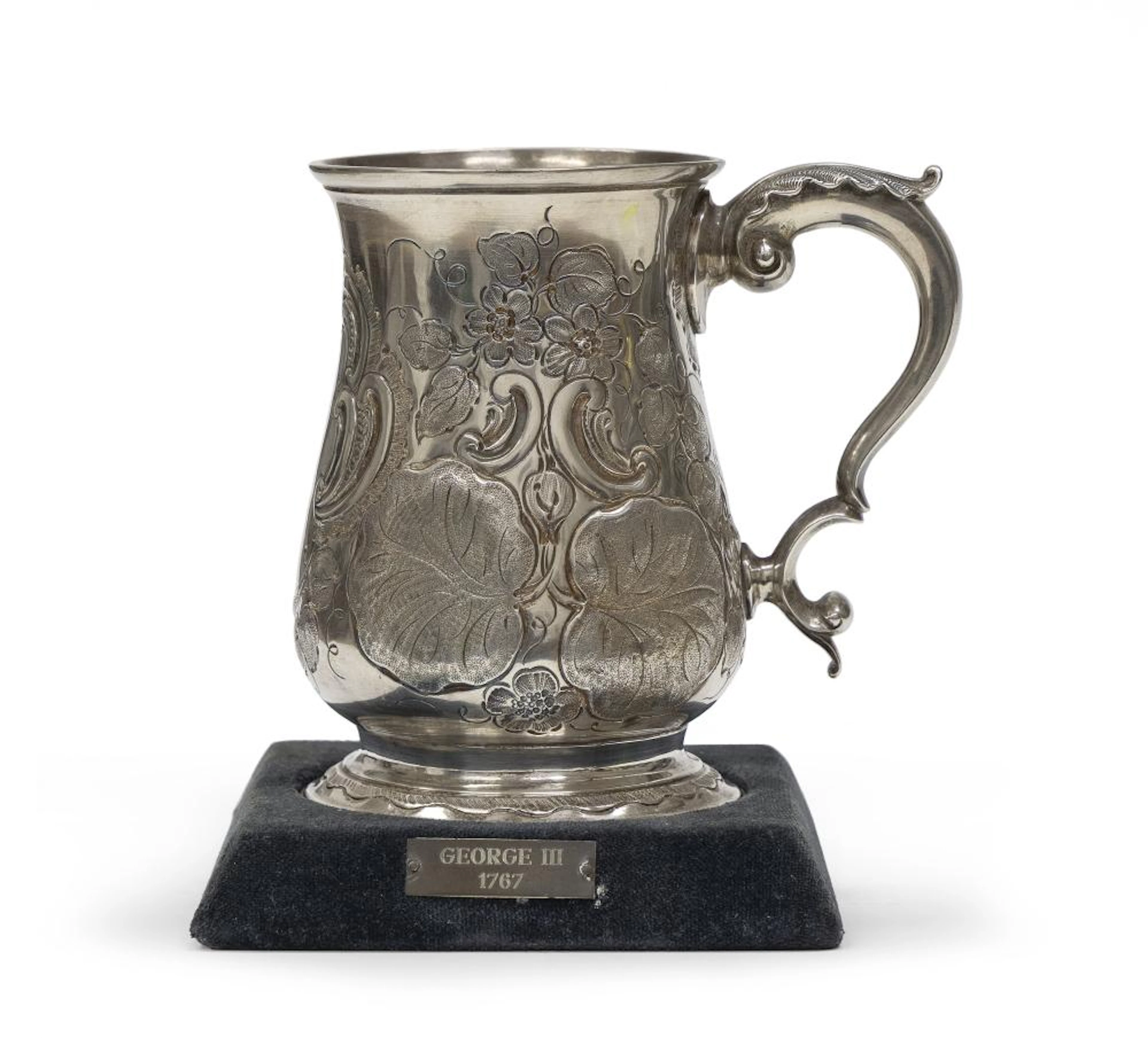 RARE SILVER TANKARD, LONDON GEORGE II 1767