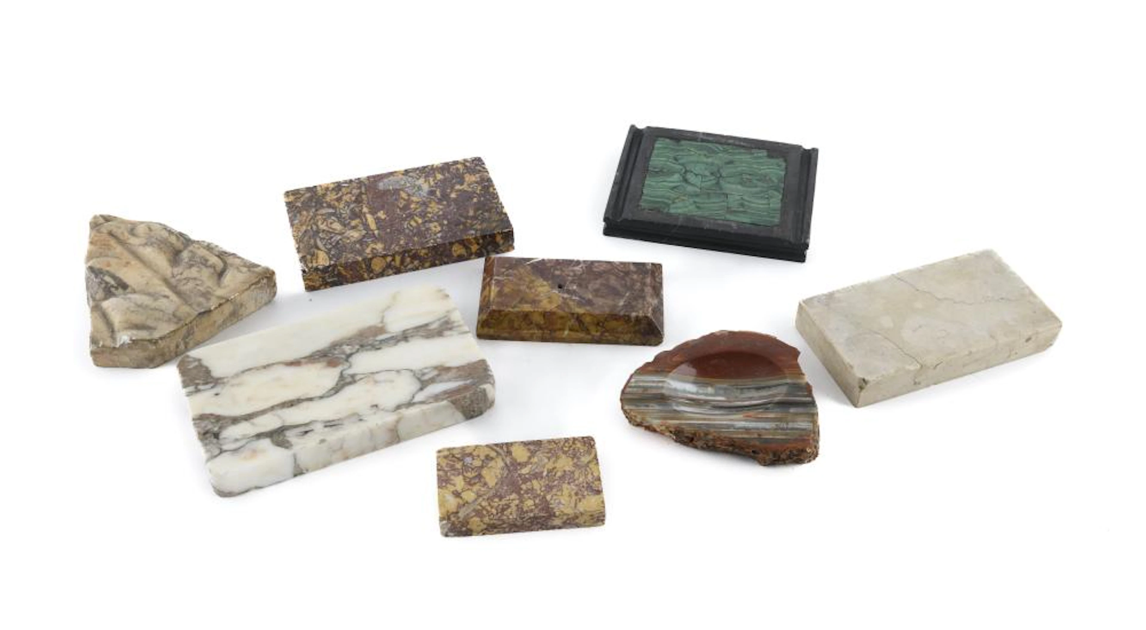 EIGHT VARIOUS FRAGMENTS, 18TH-19TH CENTURY
