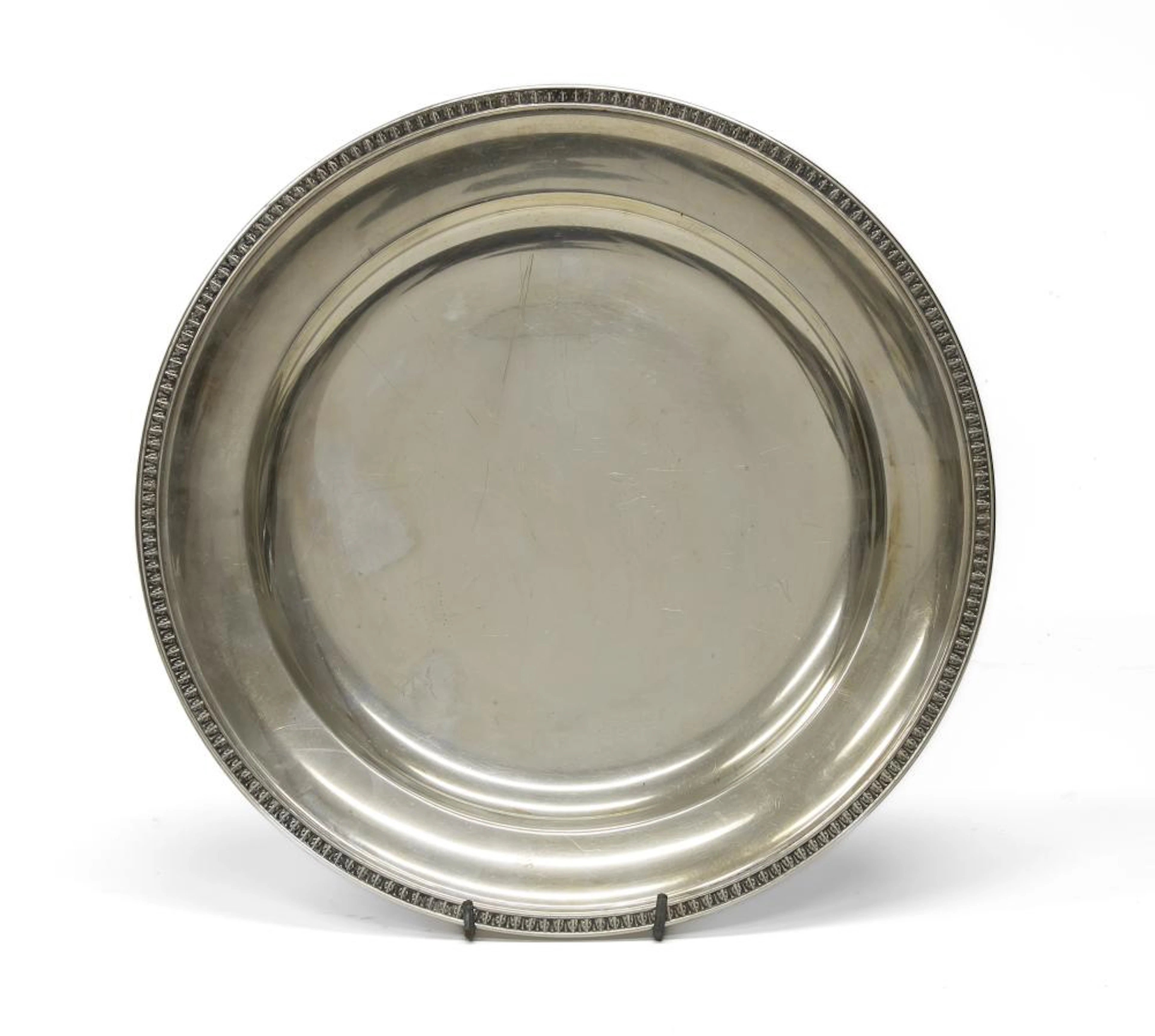SILVER PLATE, VICENZA, LATE 20TH CENTURY