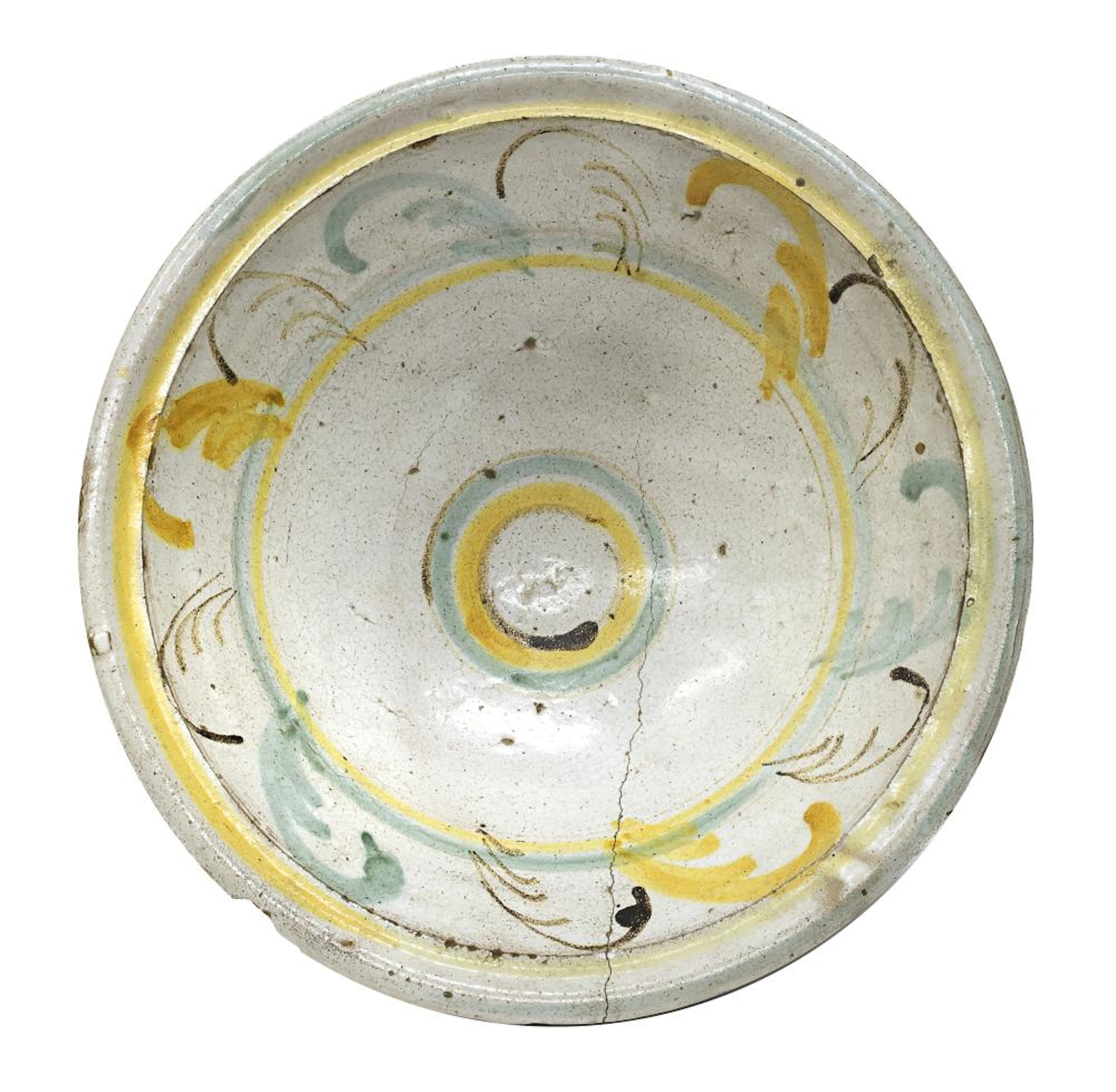 CERAMIC BASIN, PUGLIA 19TH CENTURY