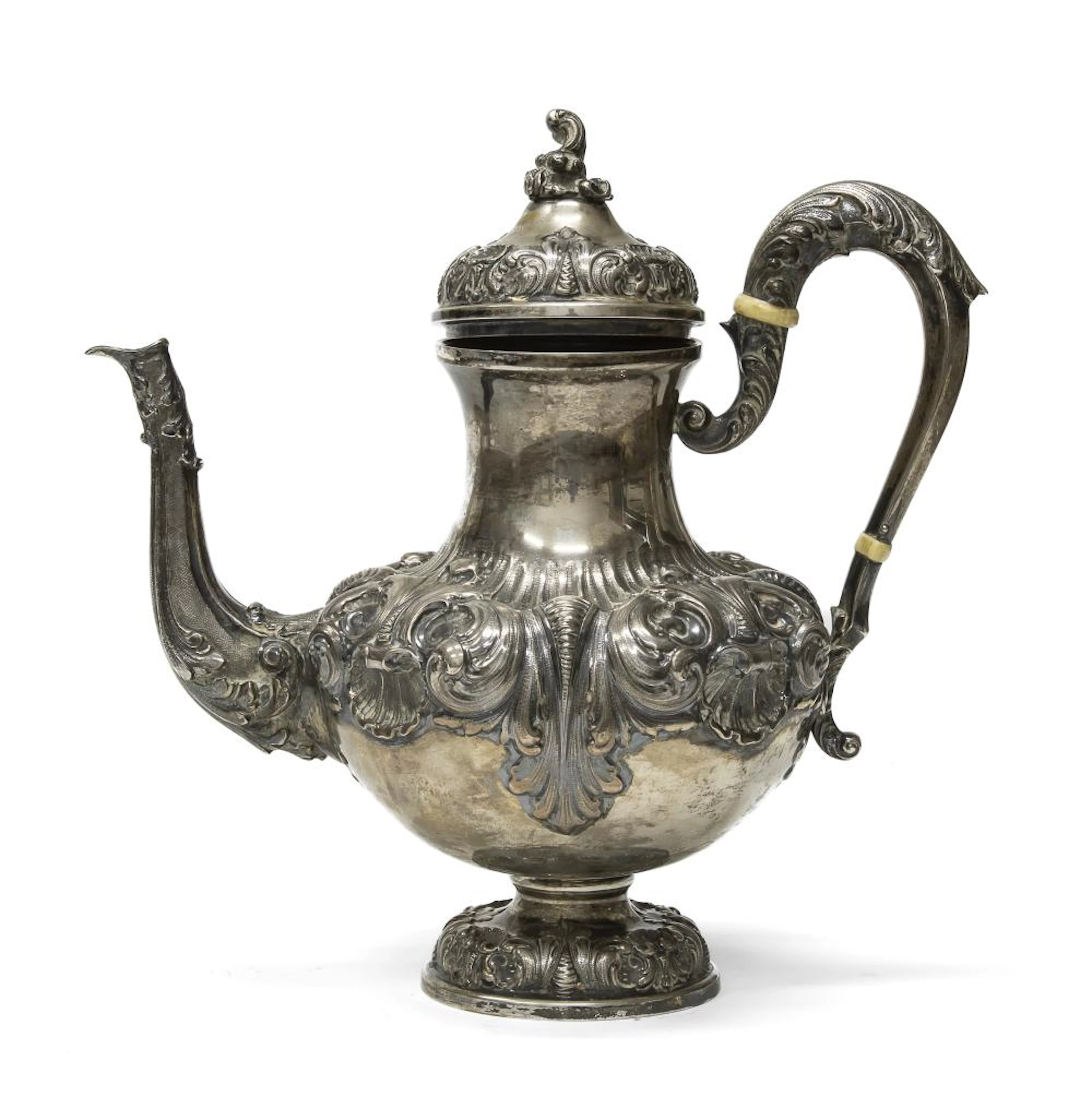SILVER TEAPOT, ITALY 1950s
