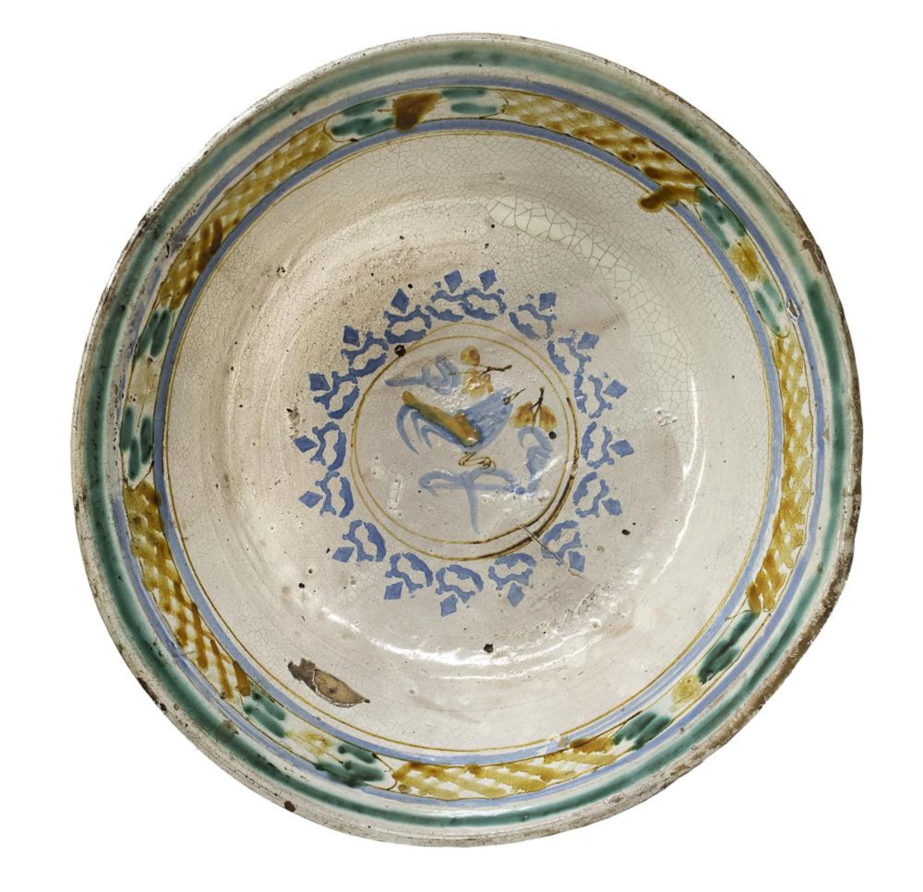 LARGE CERAMIC BOWL APULIA, 19TH CENTURY