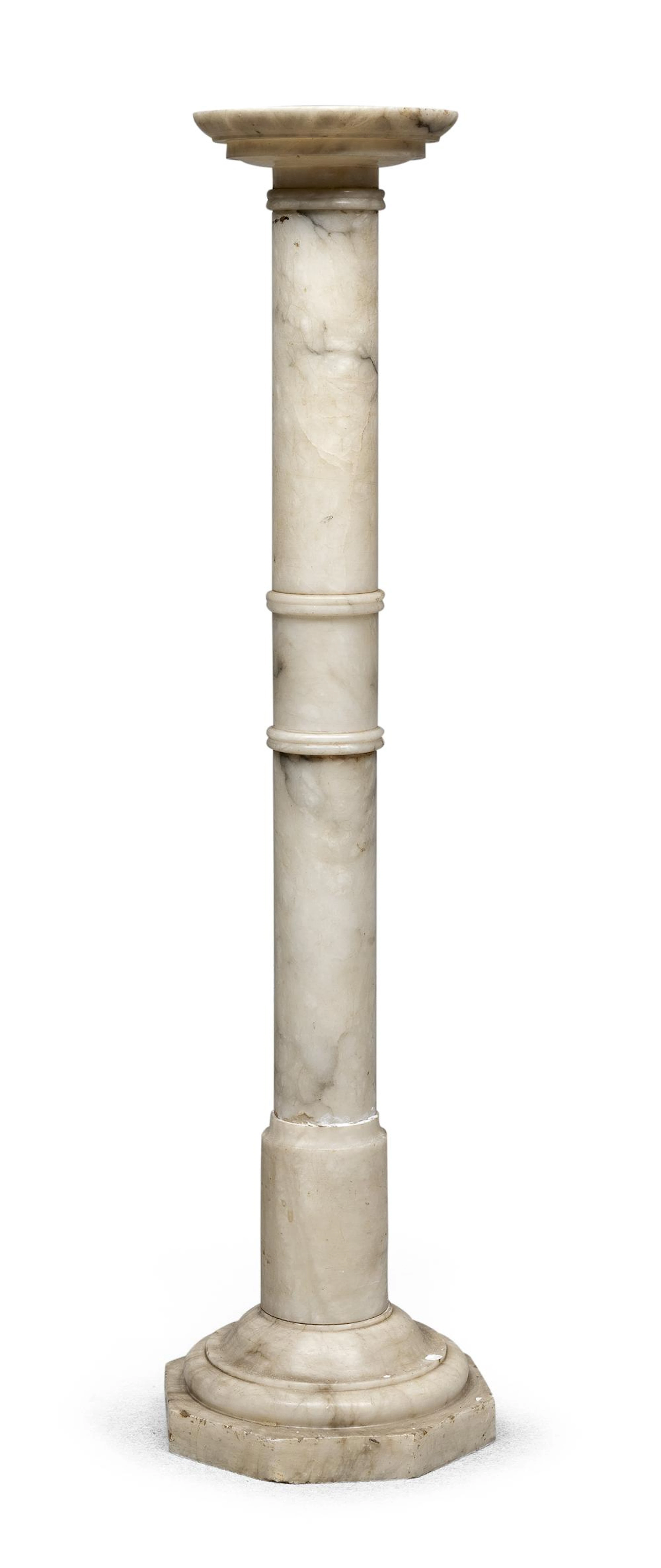 ALABASTER COLUMN, EARLY 20TH CENTURY
