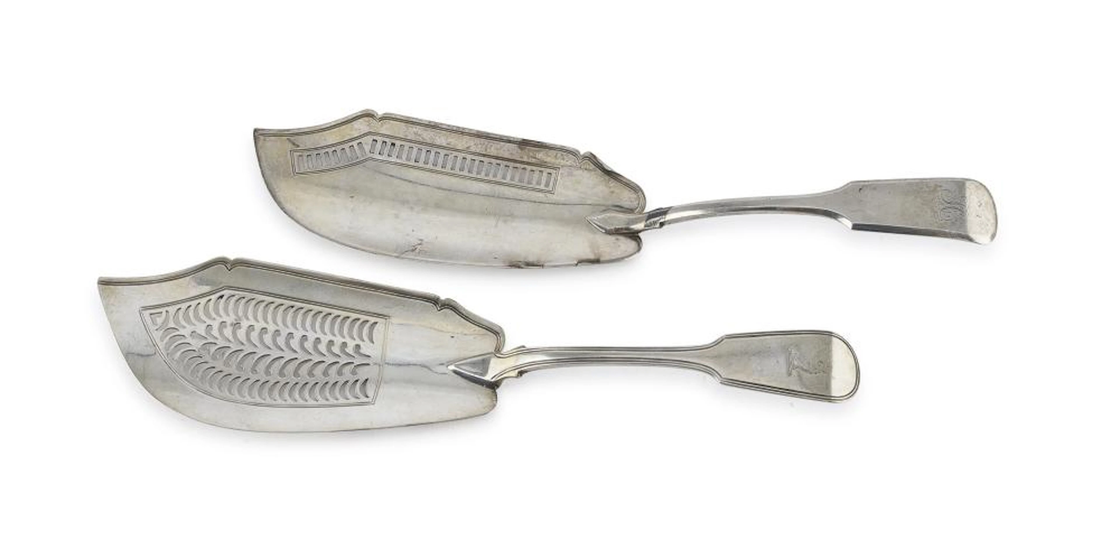 TWO SILVER SHOVELS, LONDON 1821