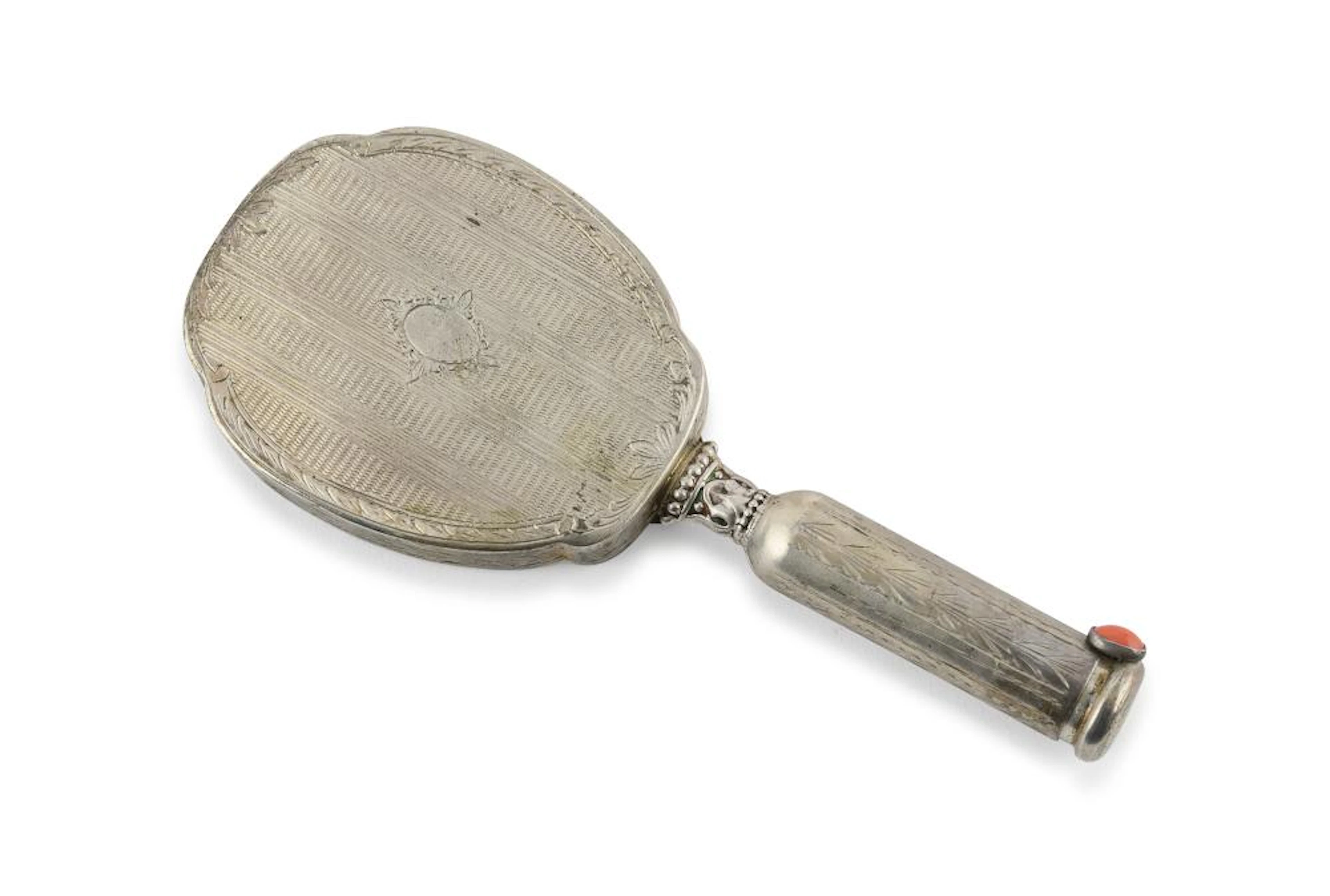 MIGNON SILVER HAND MIRROR, FLORENCE, ca. 1960.