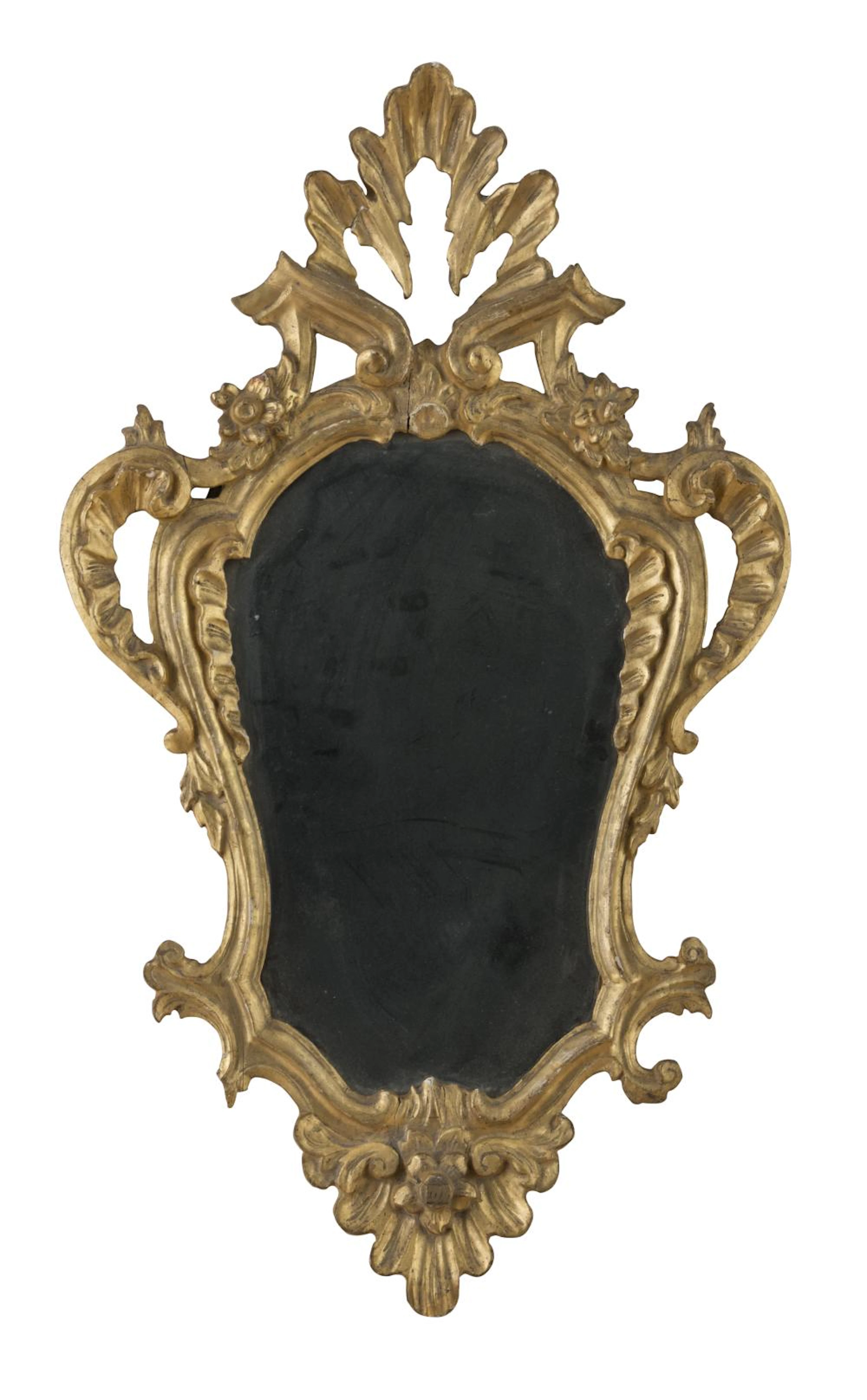FOUR GILTWOOD MIRRORS, PROBABLY TUSCAN 18TH CENTURY