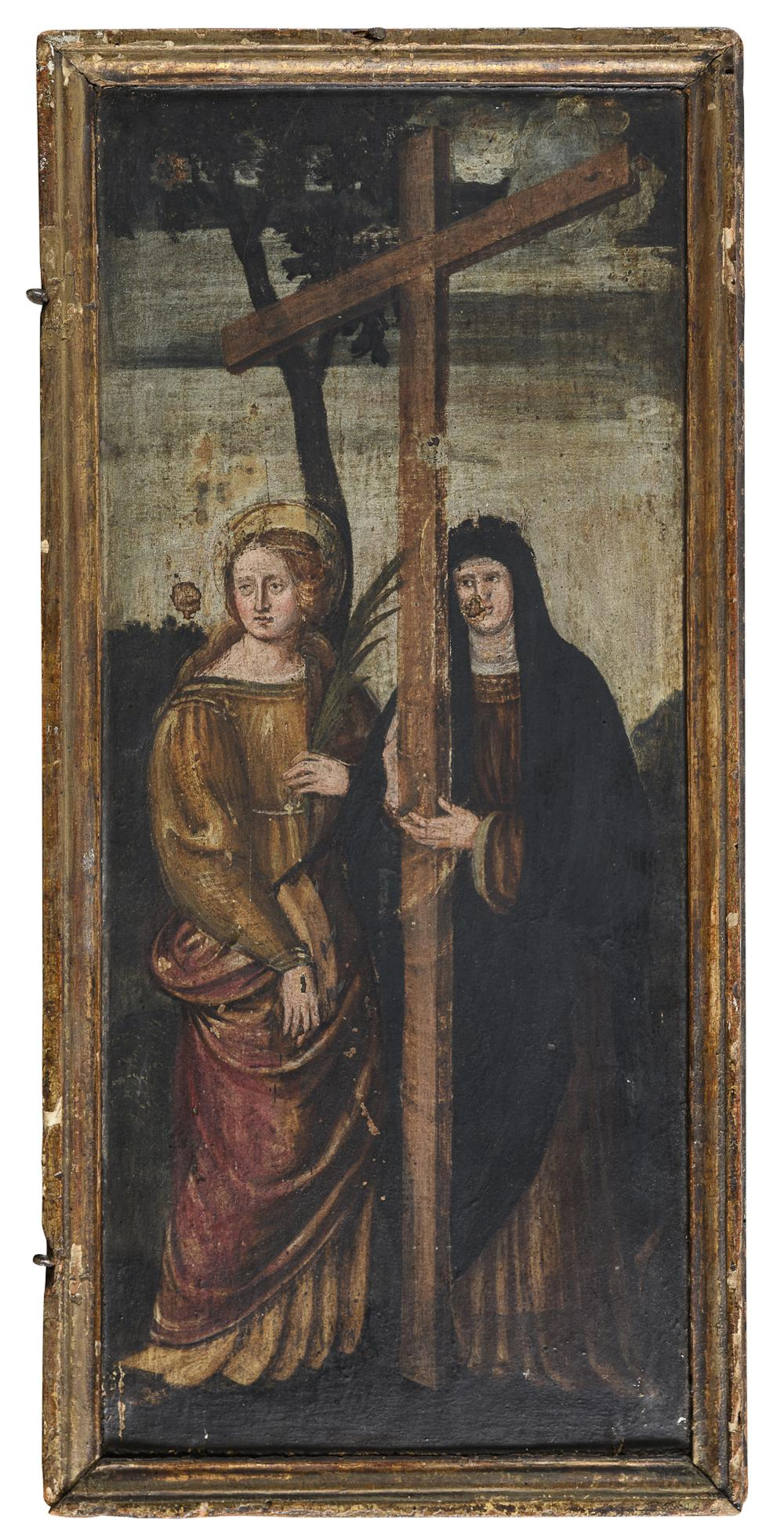 PAIR OF VENETIAN OIL PAINTINGS DOUBLE-FACES, LATE 16TH CENTURY