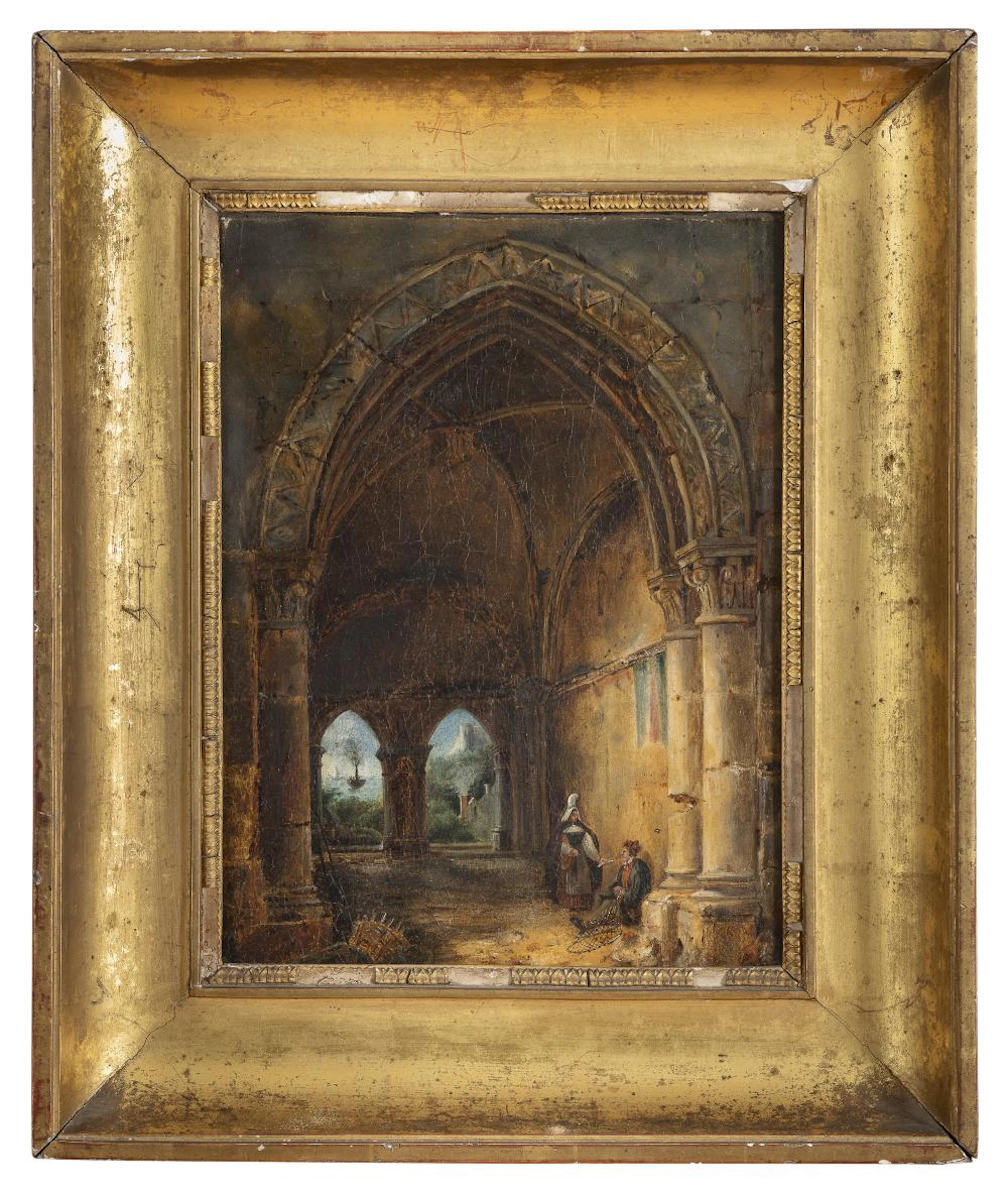 PAIR OF FRENCH OIL PAINTINGS, FIRST HALF OF THE 19TH CENTURY