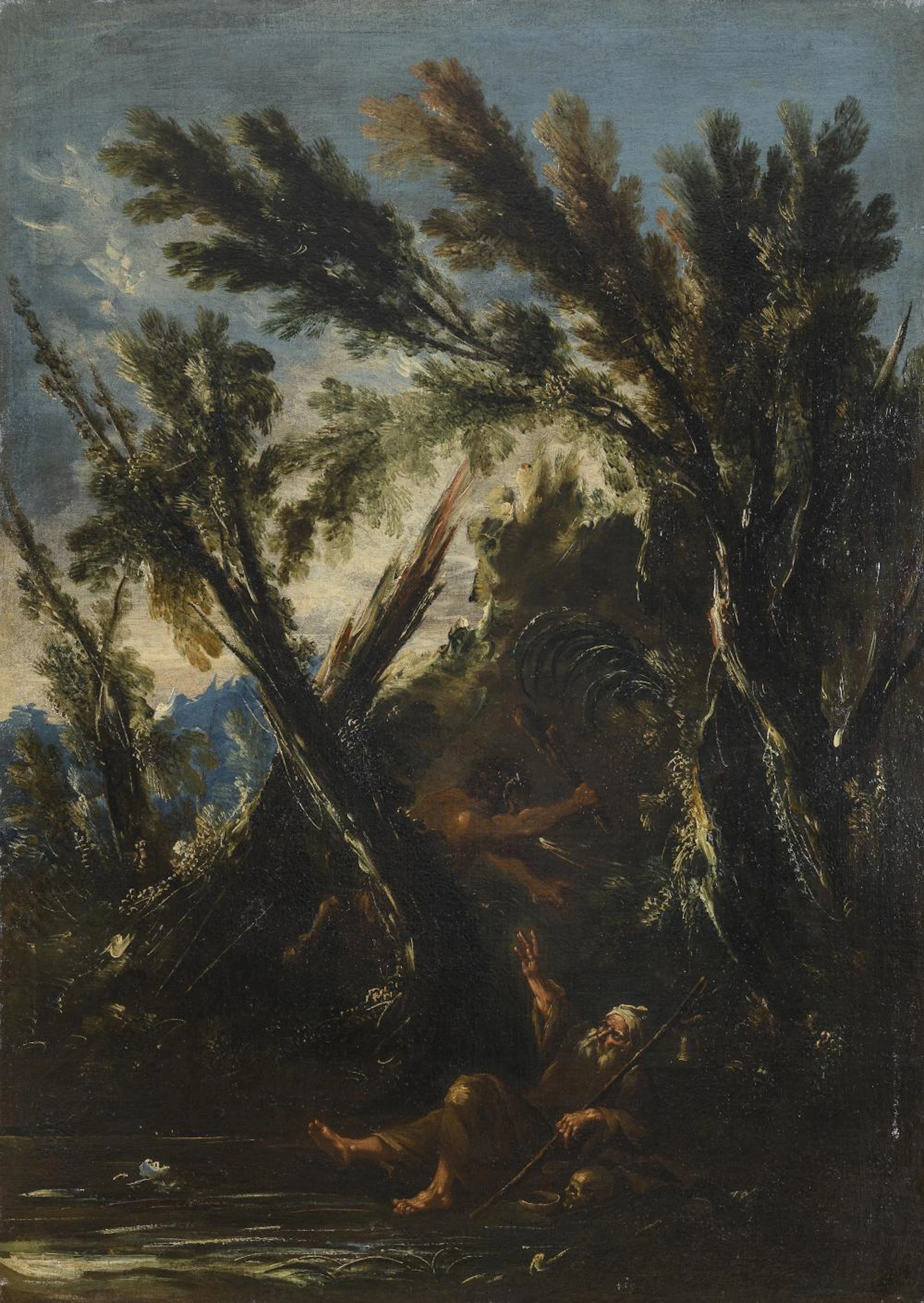 PAIR OF OIL PAINTINGS ALESSANDRO MAGNASCO, workshop of