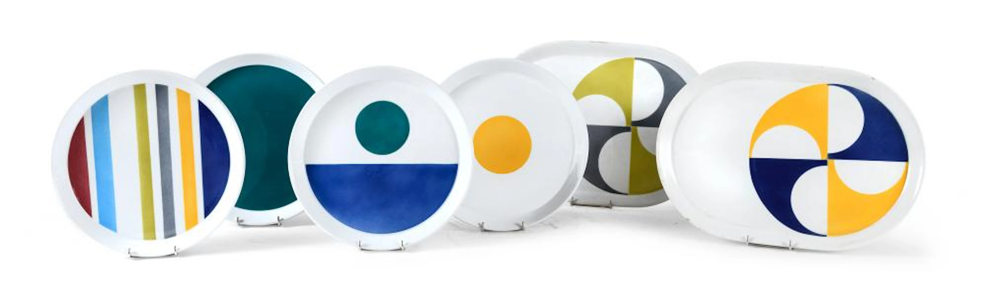 SET OF TWENTY-TWO CERAMIC DISHES, GIO PONTI FOR FRANCO POZZI, 1967