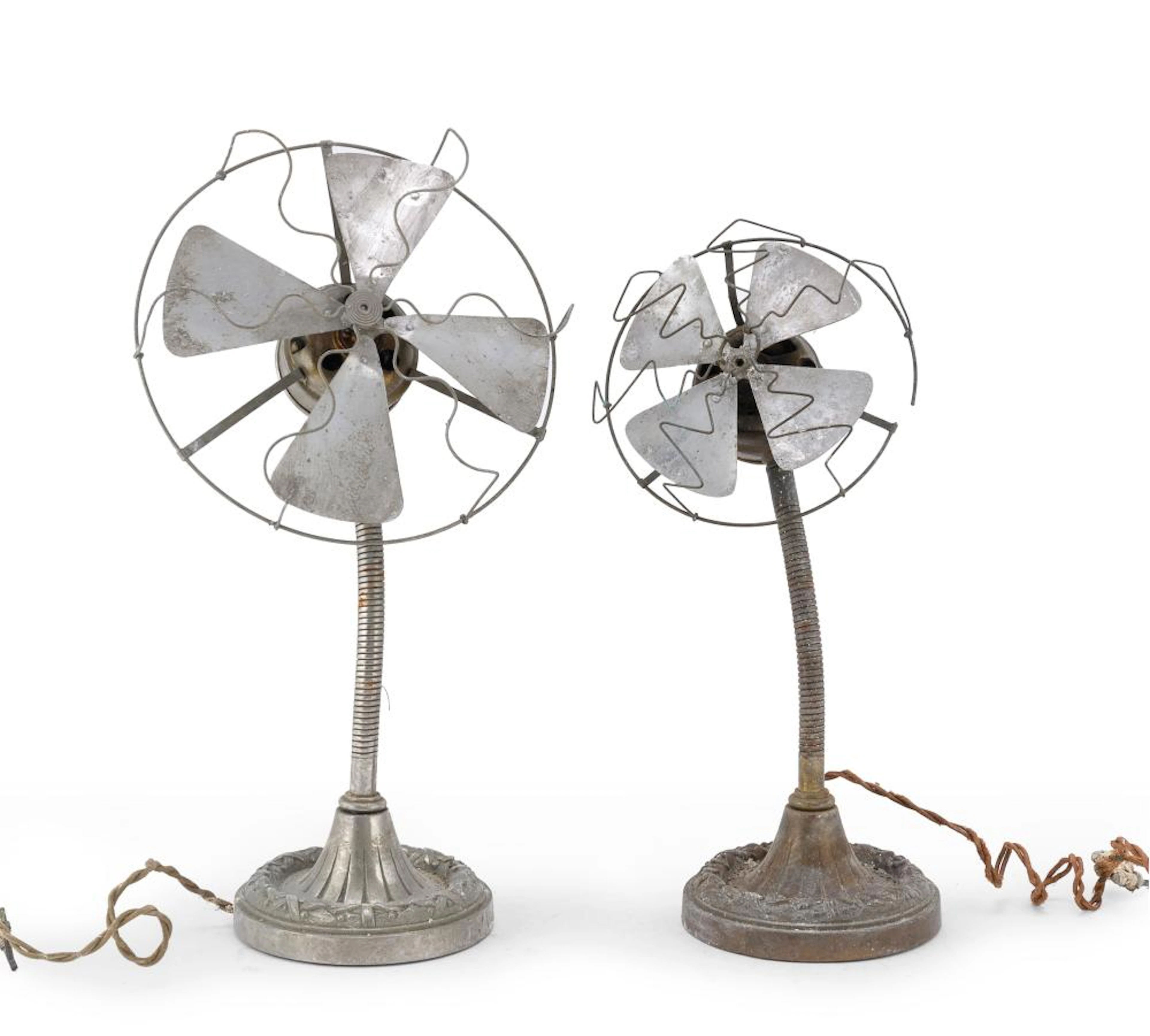 TWO TABLE FANS, MARELLI 30'S