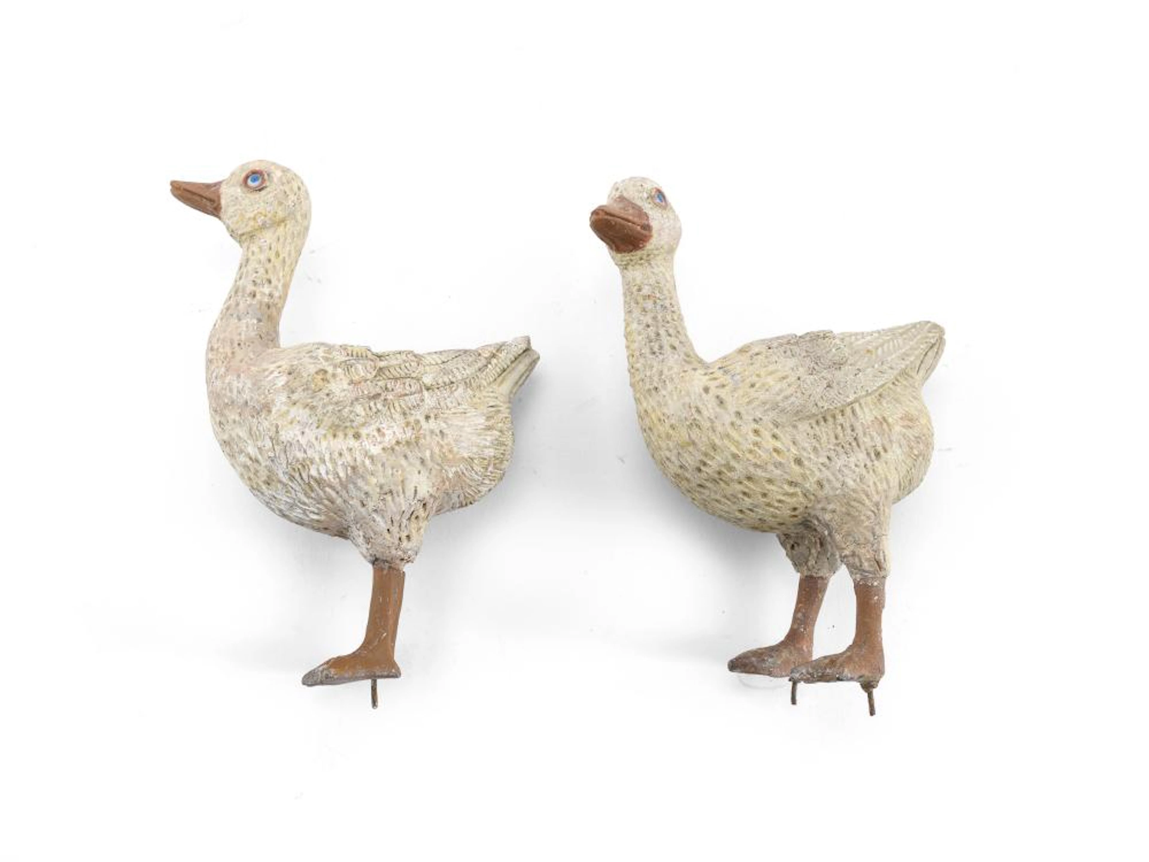 PAIR OF NATIVITY SCULPTURES, NAPLES 19TH CENTURY