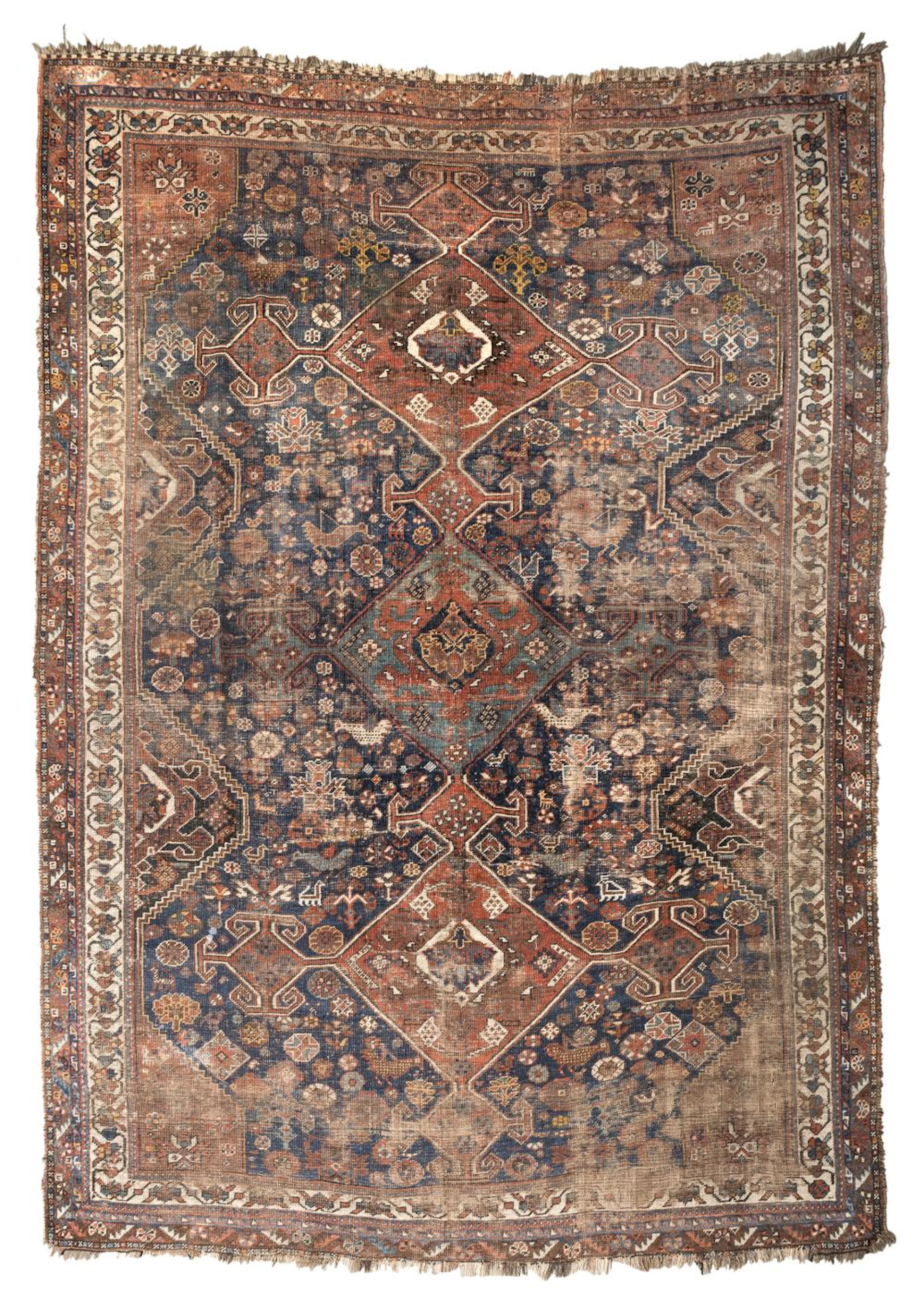 ANTIQUE SHIRAZ CARPET, 19TH CENTURY