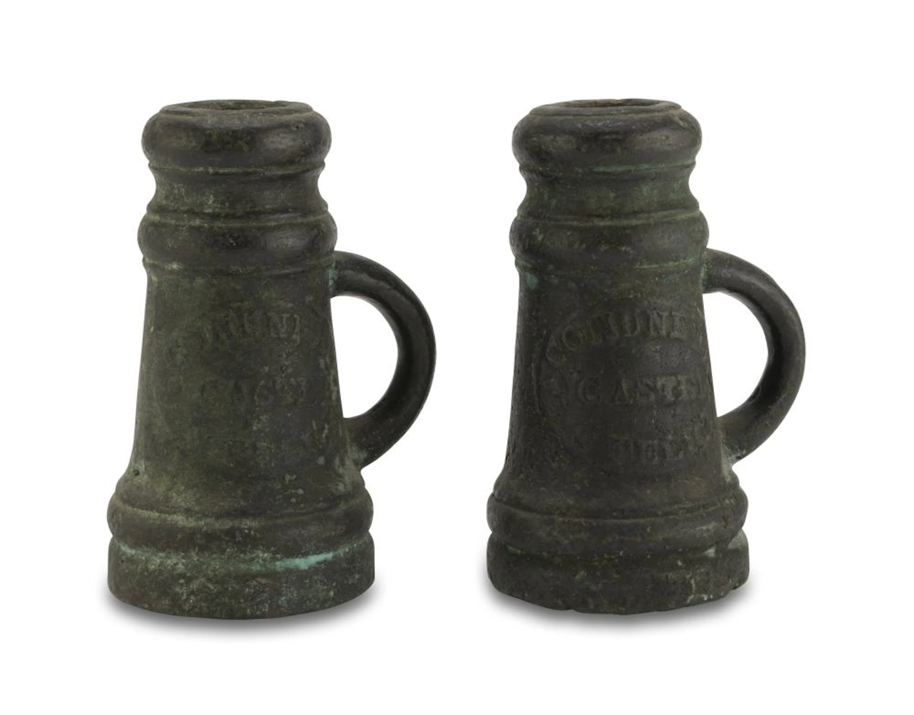 PAIR OF SMALL MORTARS IN BRONZE, 17TH CENTURY