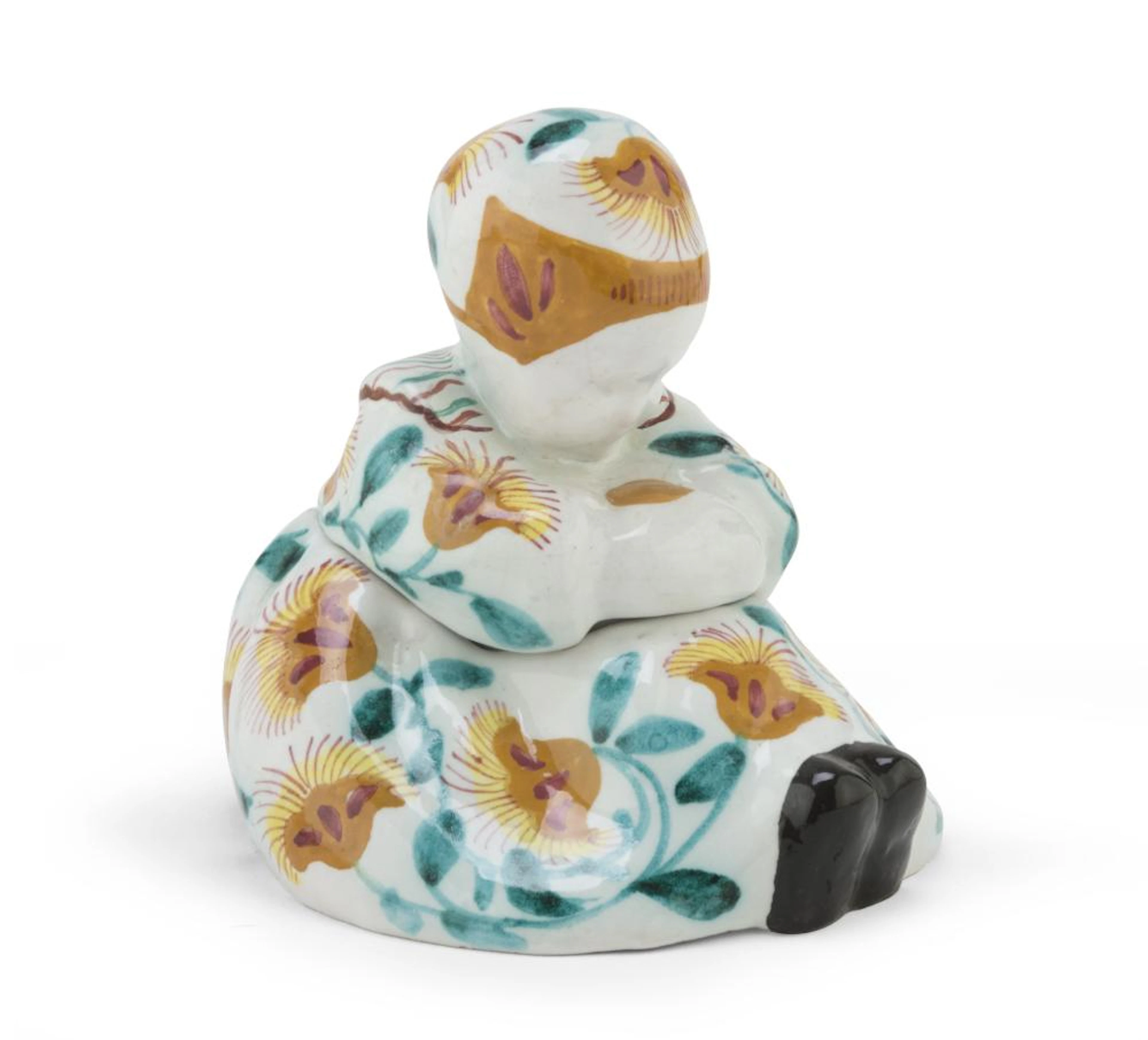 SCATOLA IN CERAMICA, NUOVA CA' PIROTA, FAENZA ANNI '40
