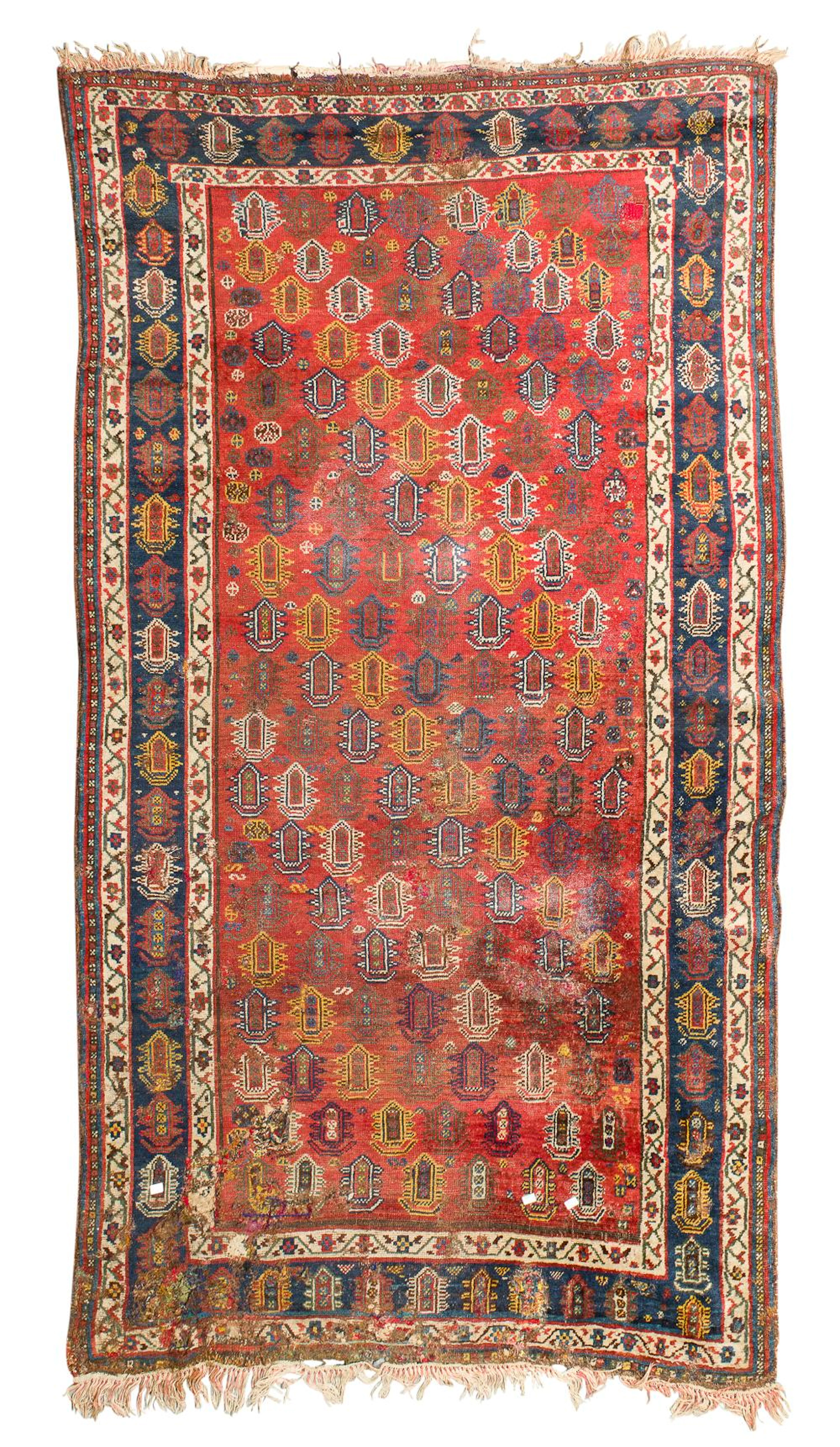 SHIRAZ QASHQA'I RUG, LATE 19th CENTURY