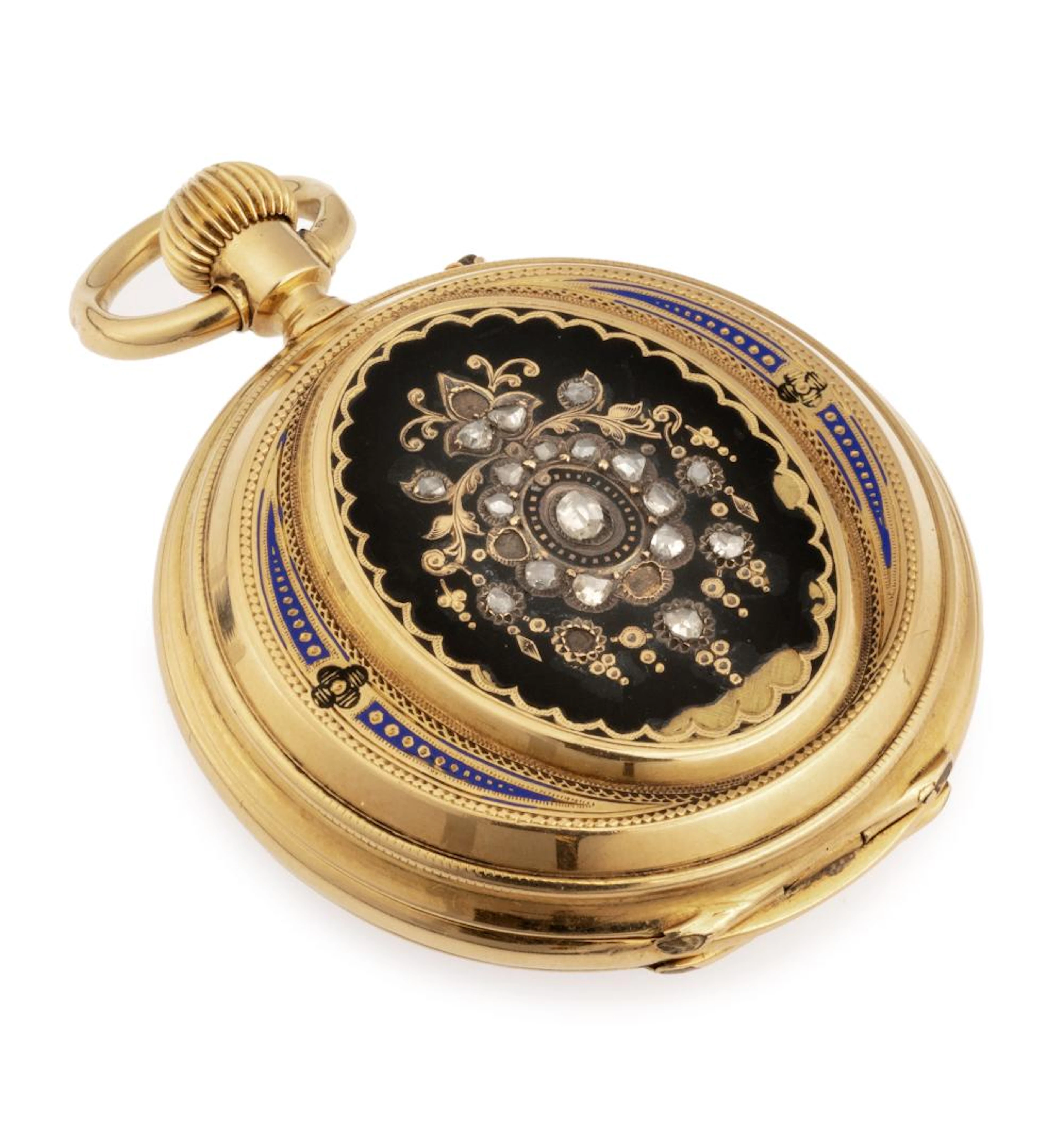 GOLDEN POCKET WATCH, REMONTOIR AU PENDANT GENÈVE
