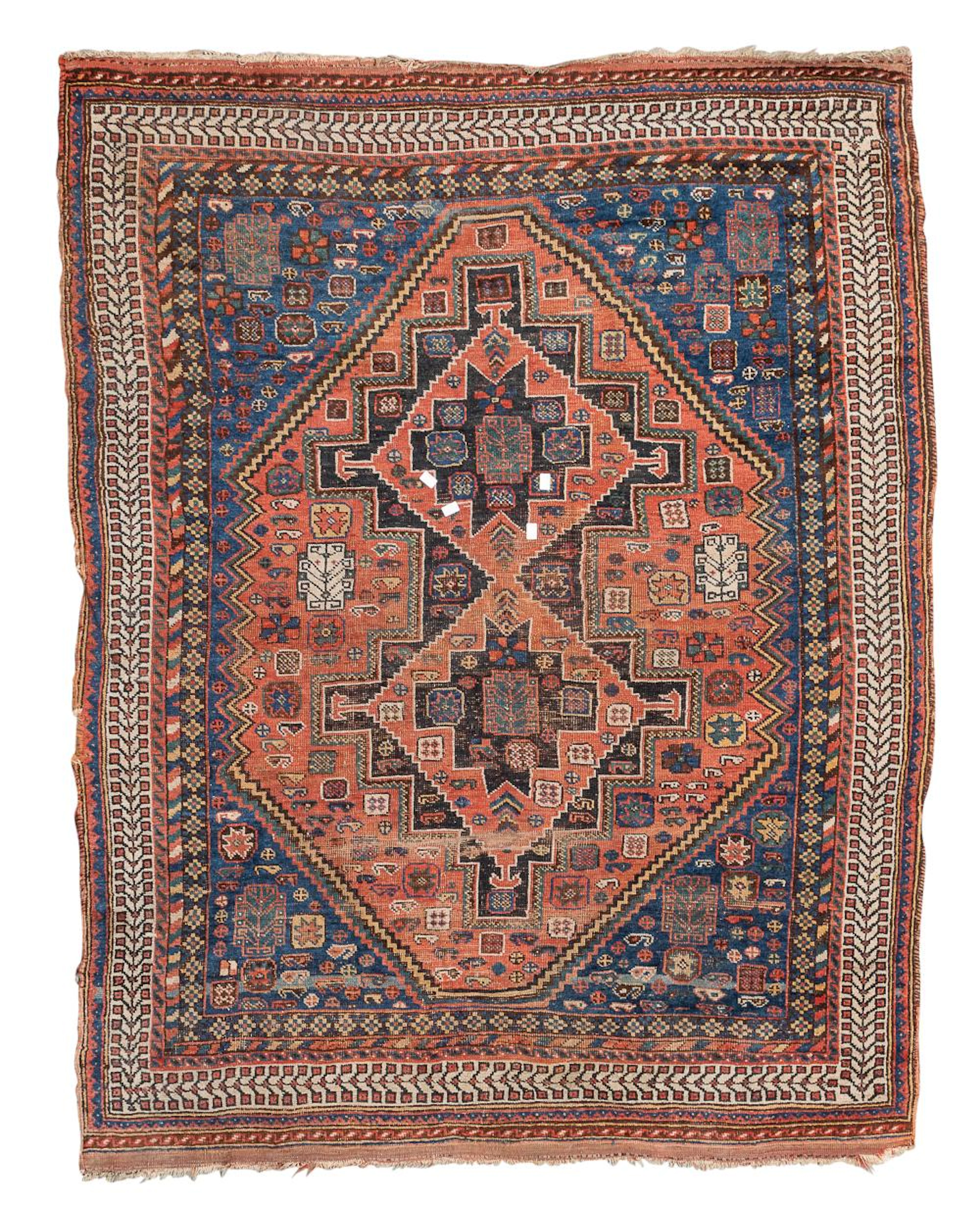 SHIRAZ QASQUA'I RUG, LATE 19th CENTURY
