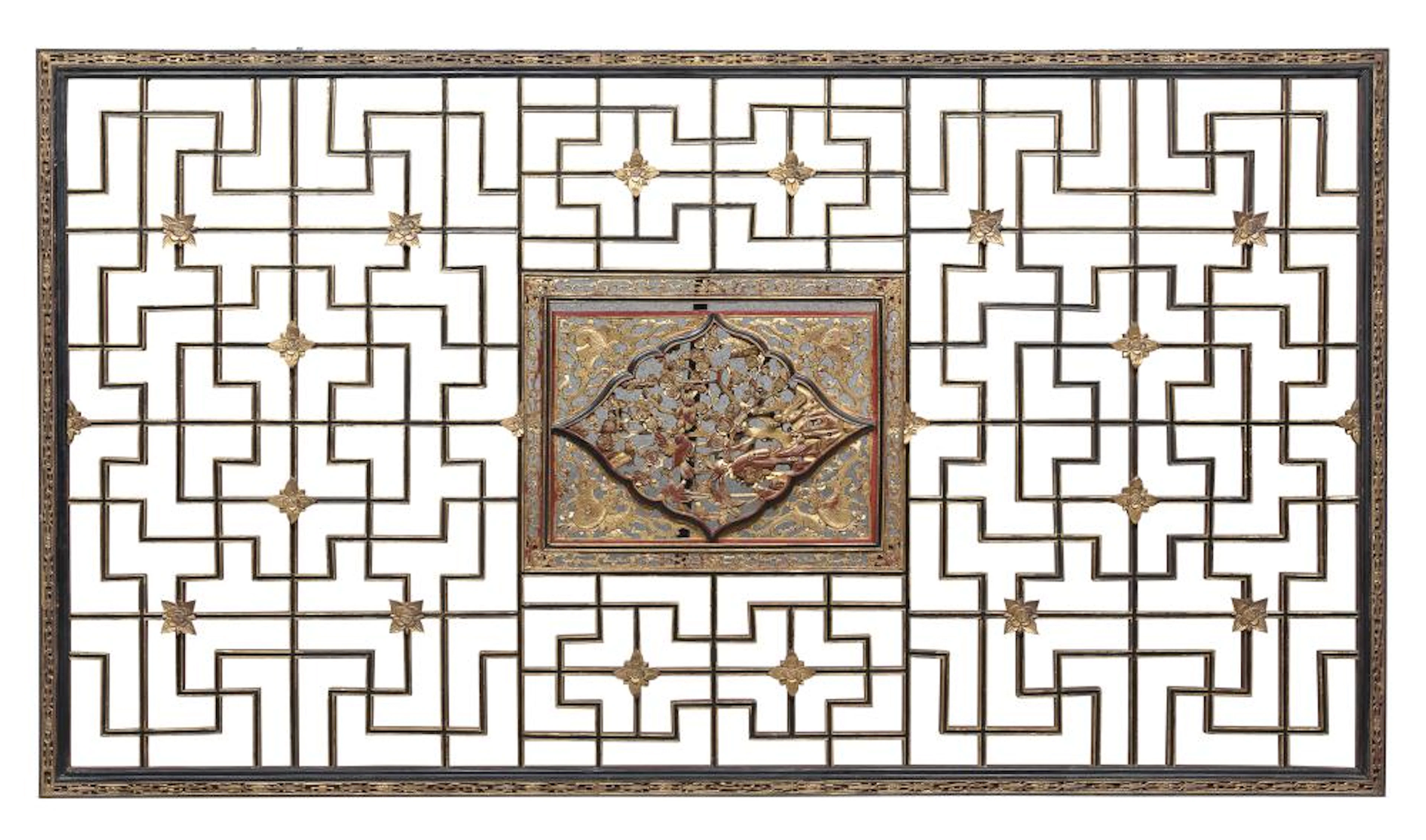 IMPORTANT FRETWORK PANEL, CHINA, EARLY 20TH CENTURY
