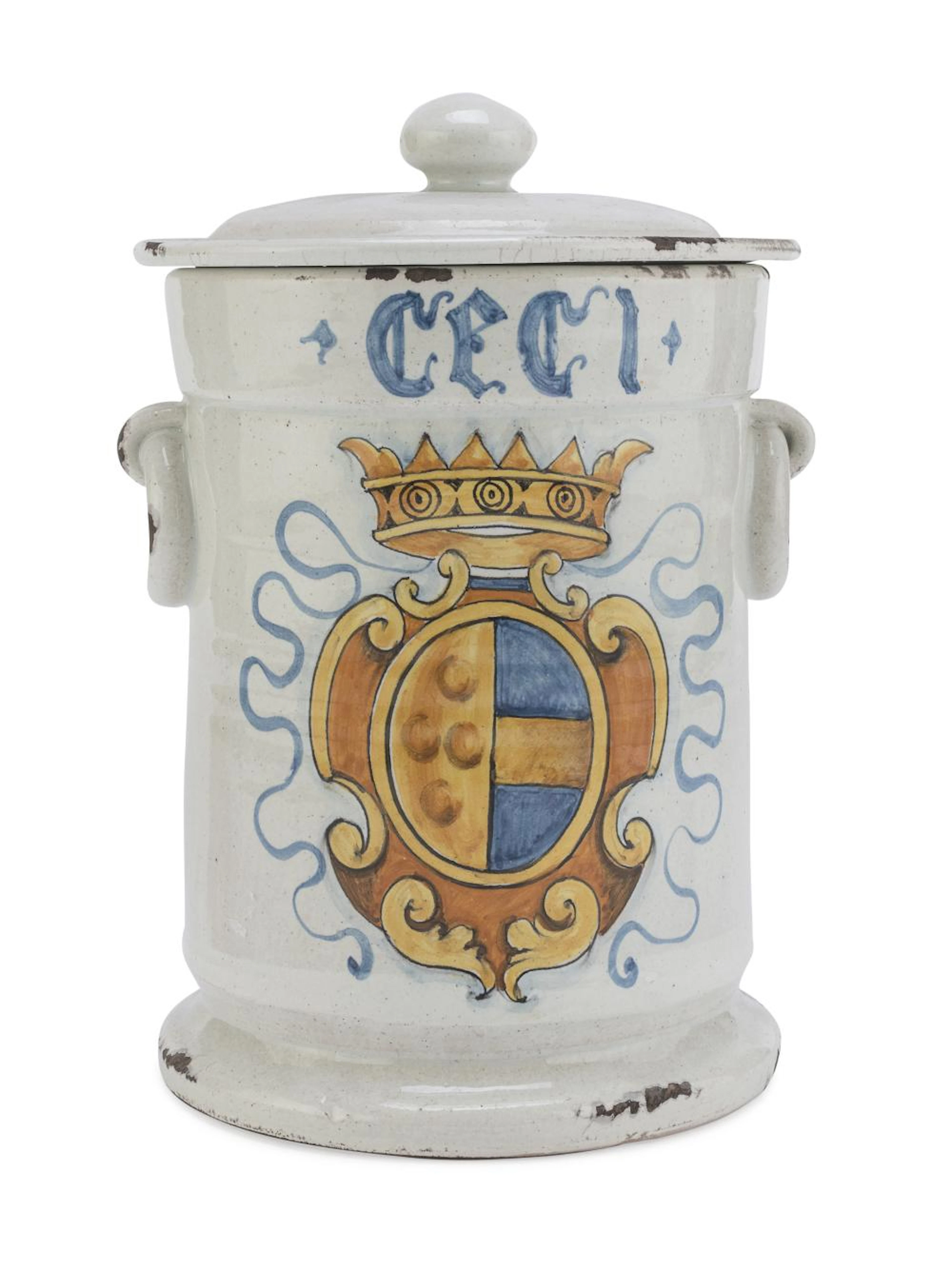 PHARMACY VASE IN MAJOLICA 20TH CENTURY