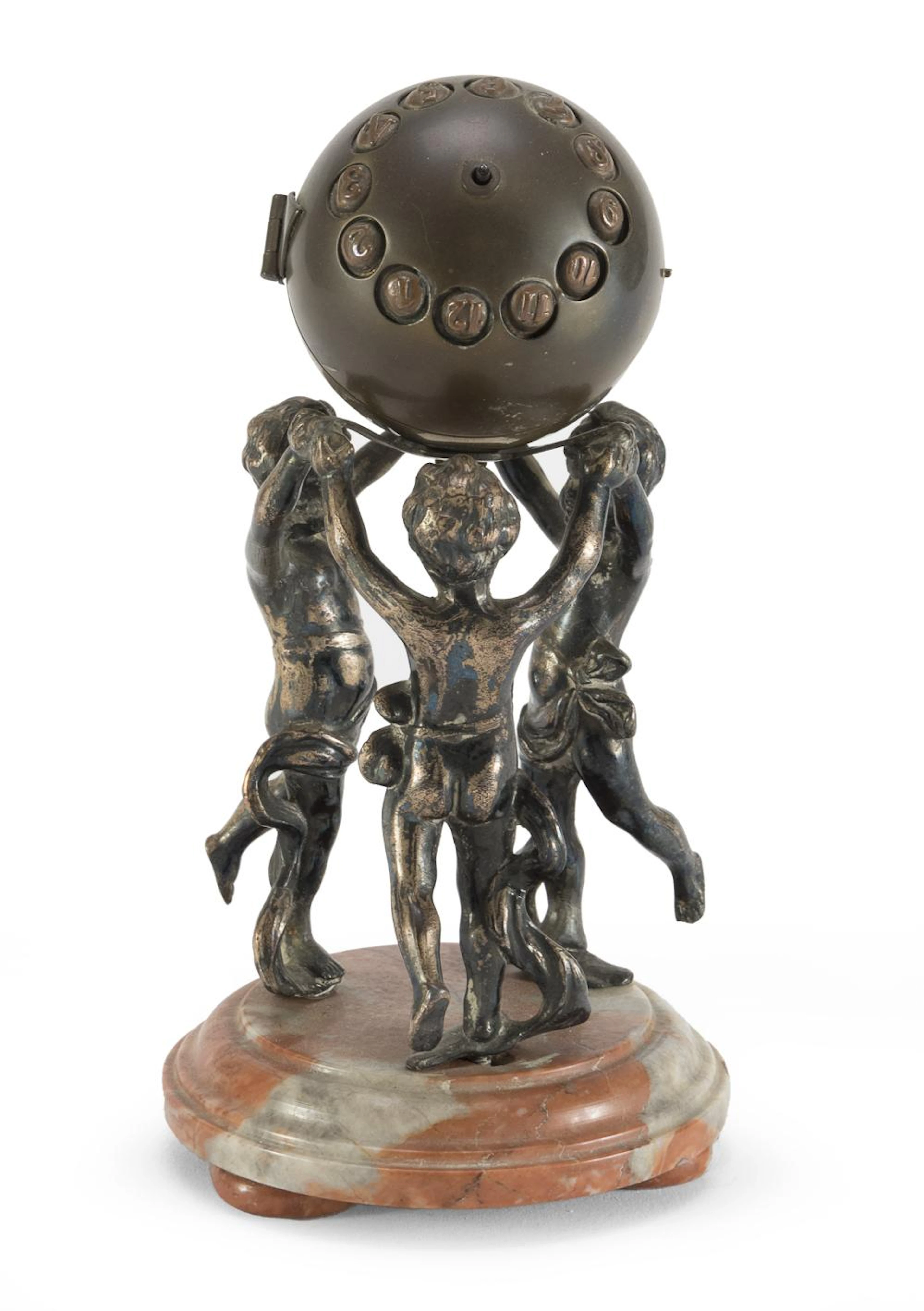 SMALL GLOBE CLOCK EARLY 20TH CENTURY