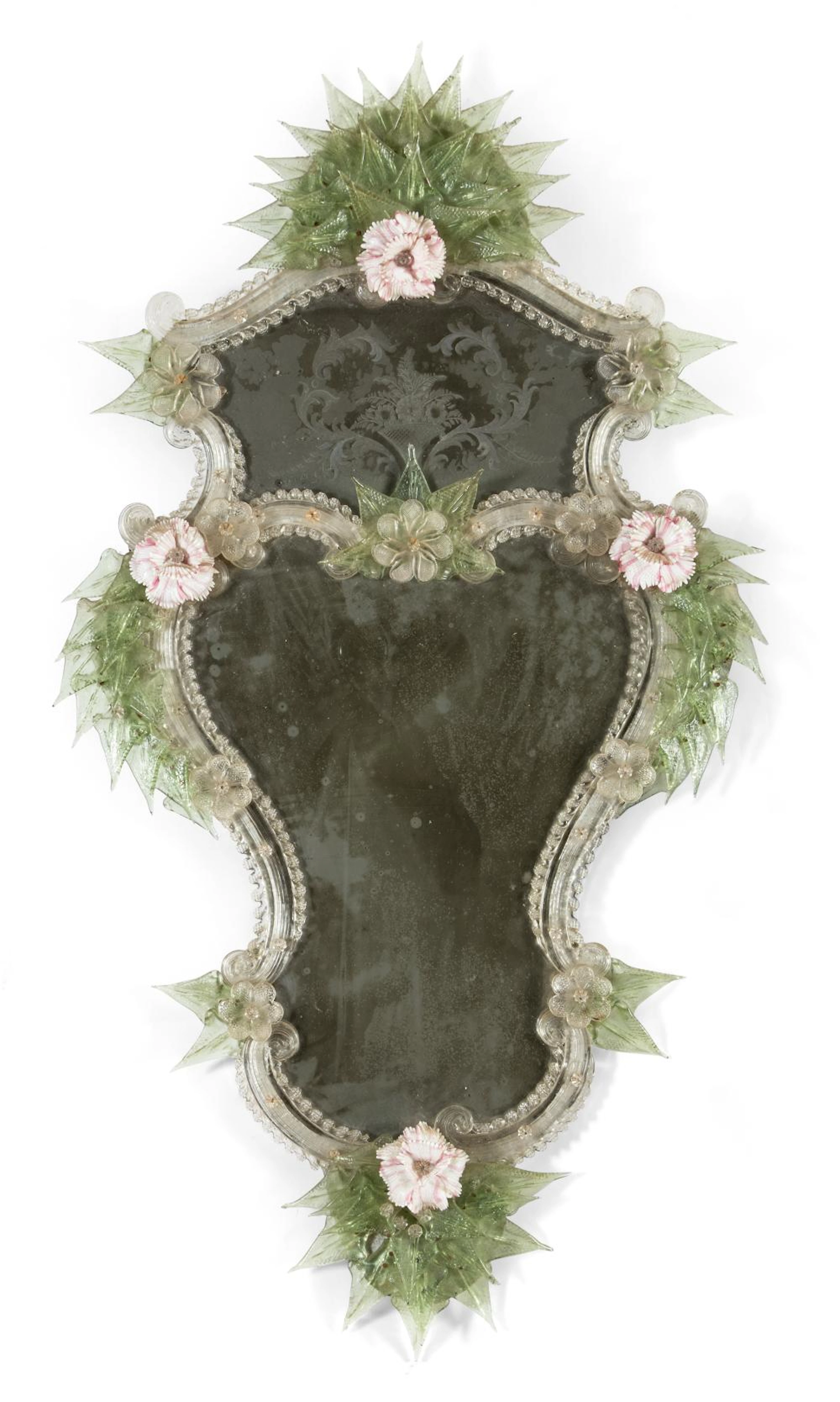 GLASS MIRROR MURANO EARLY 20TH CENTURY
