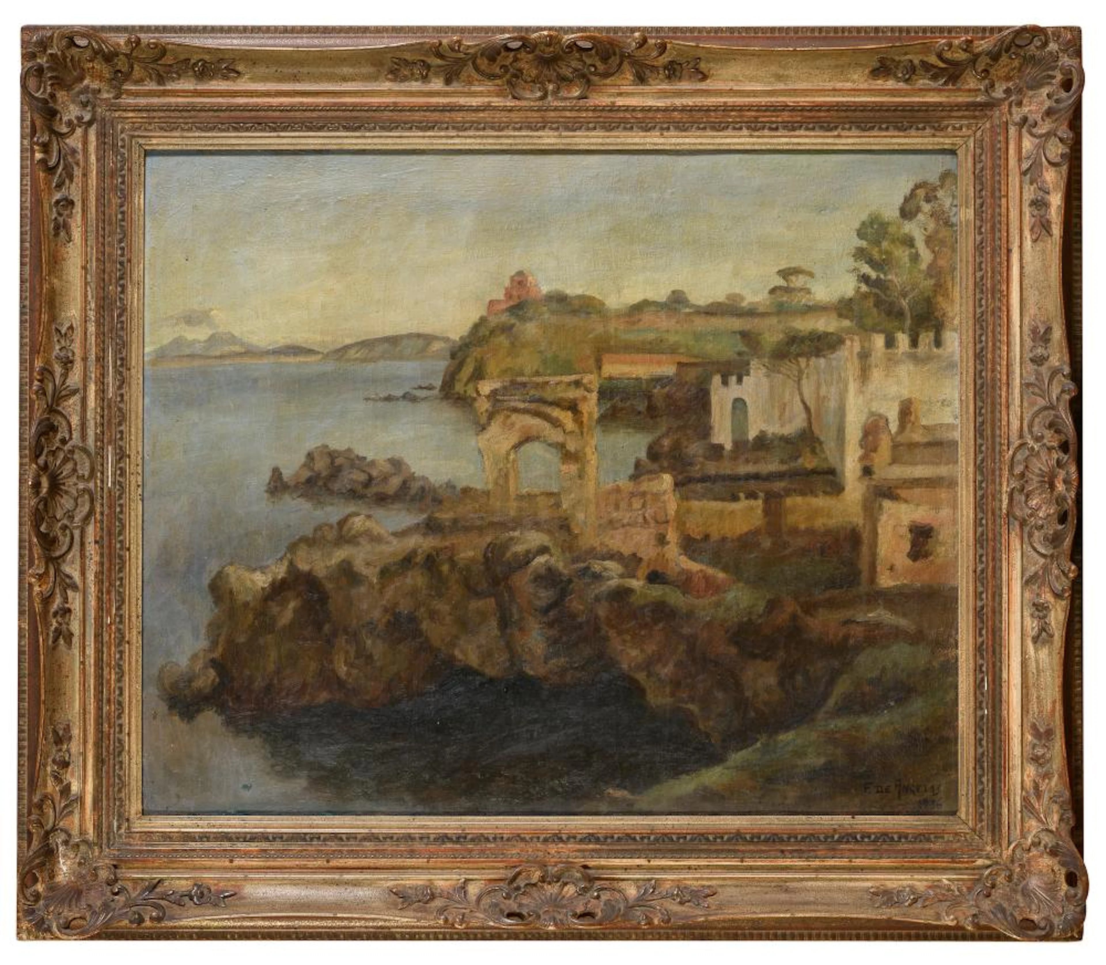 OIL PAINTING BY FEDERICO DE ANGELIS, 20TH CENTURY