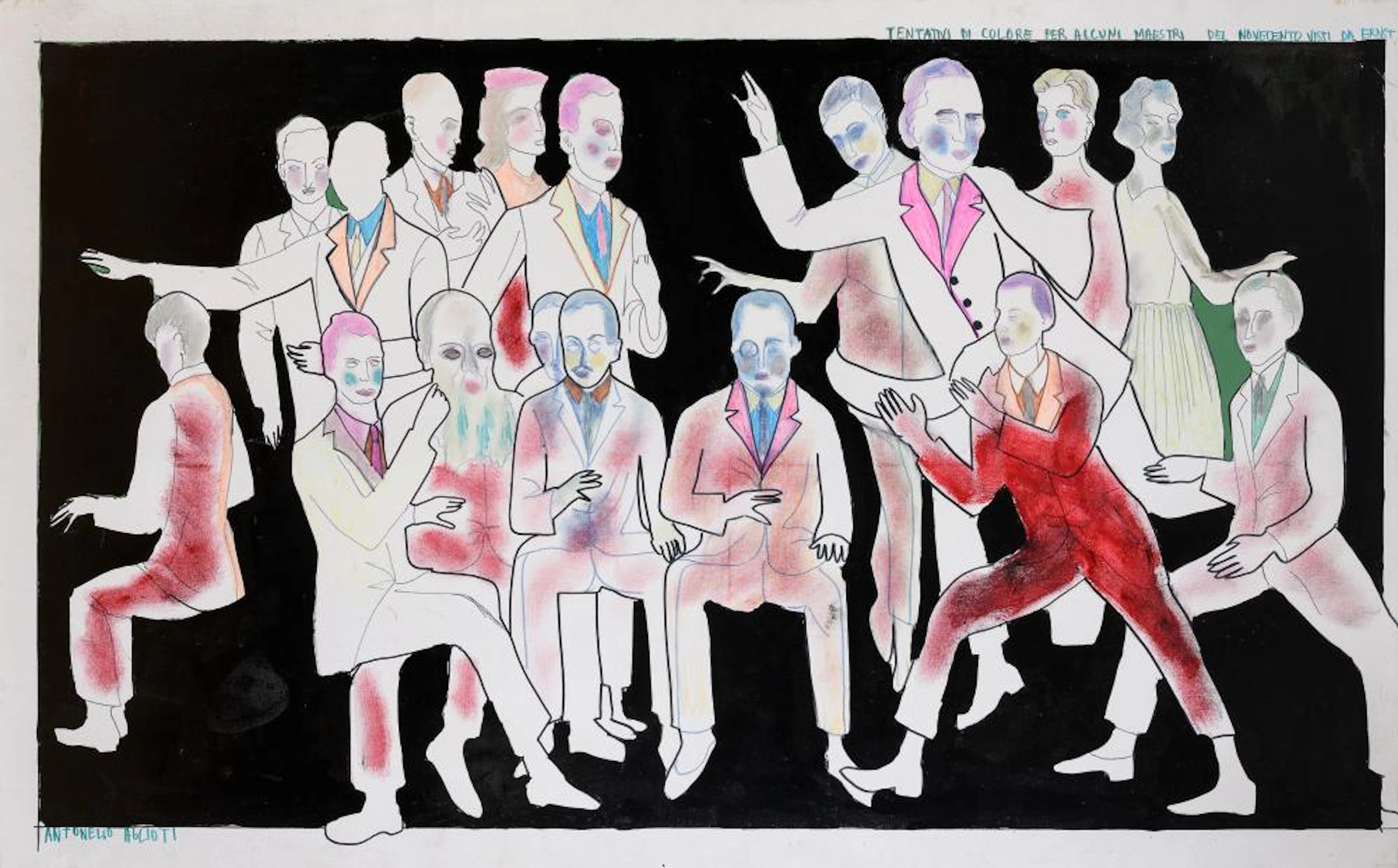 MIXED MEDIA BY ANTONELLO AGLIOTI, 1980s