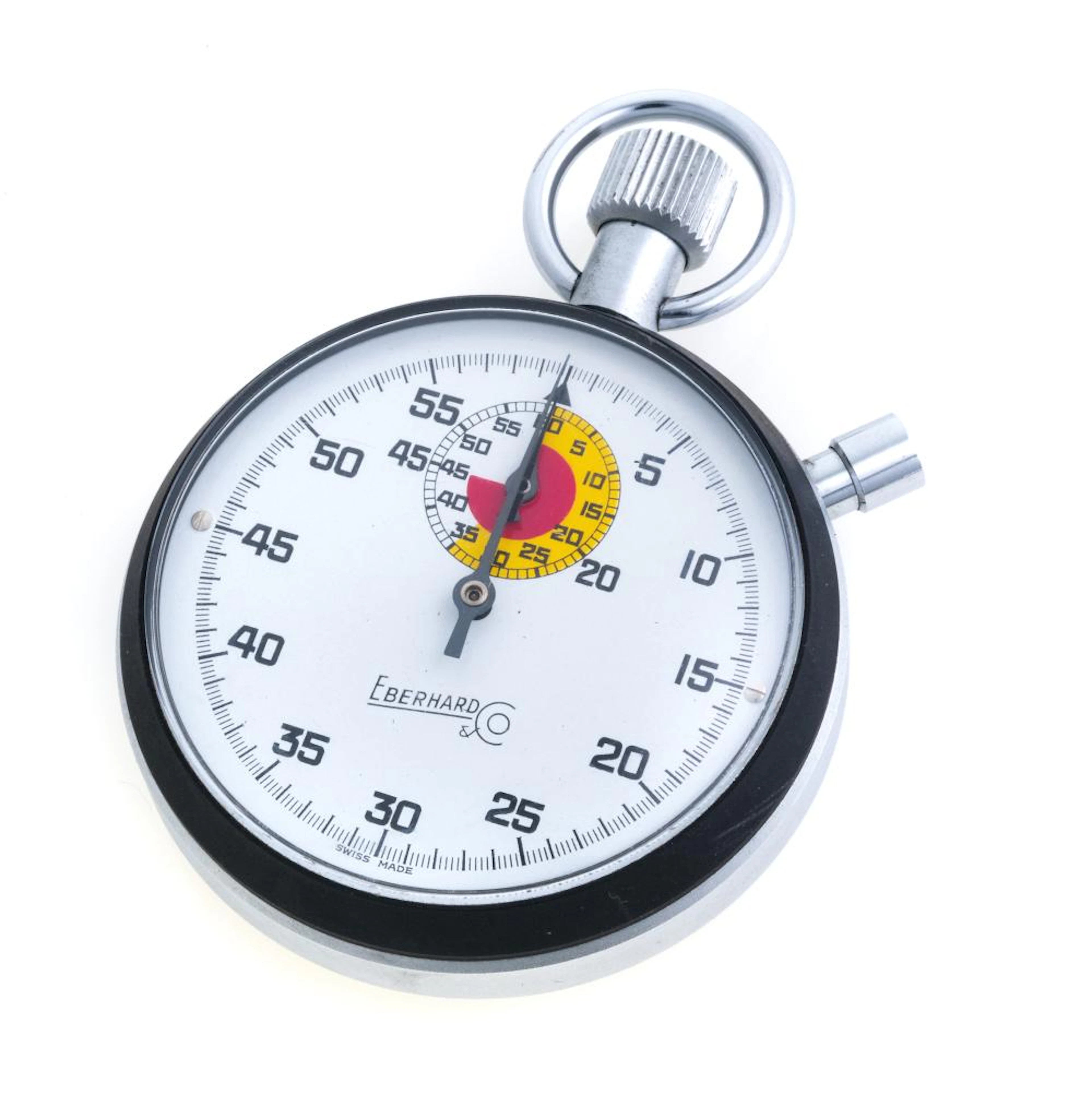 STEEL EBERHARD CHRONOGRAPH POCKET WATCH