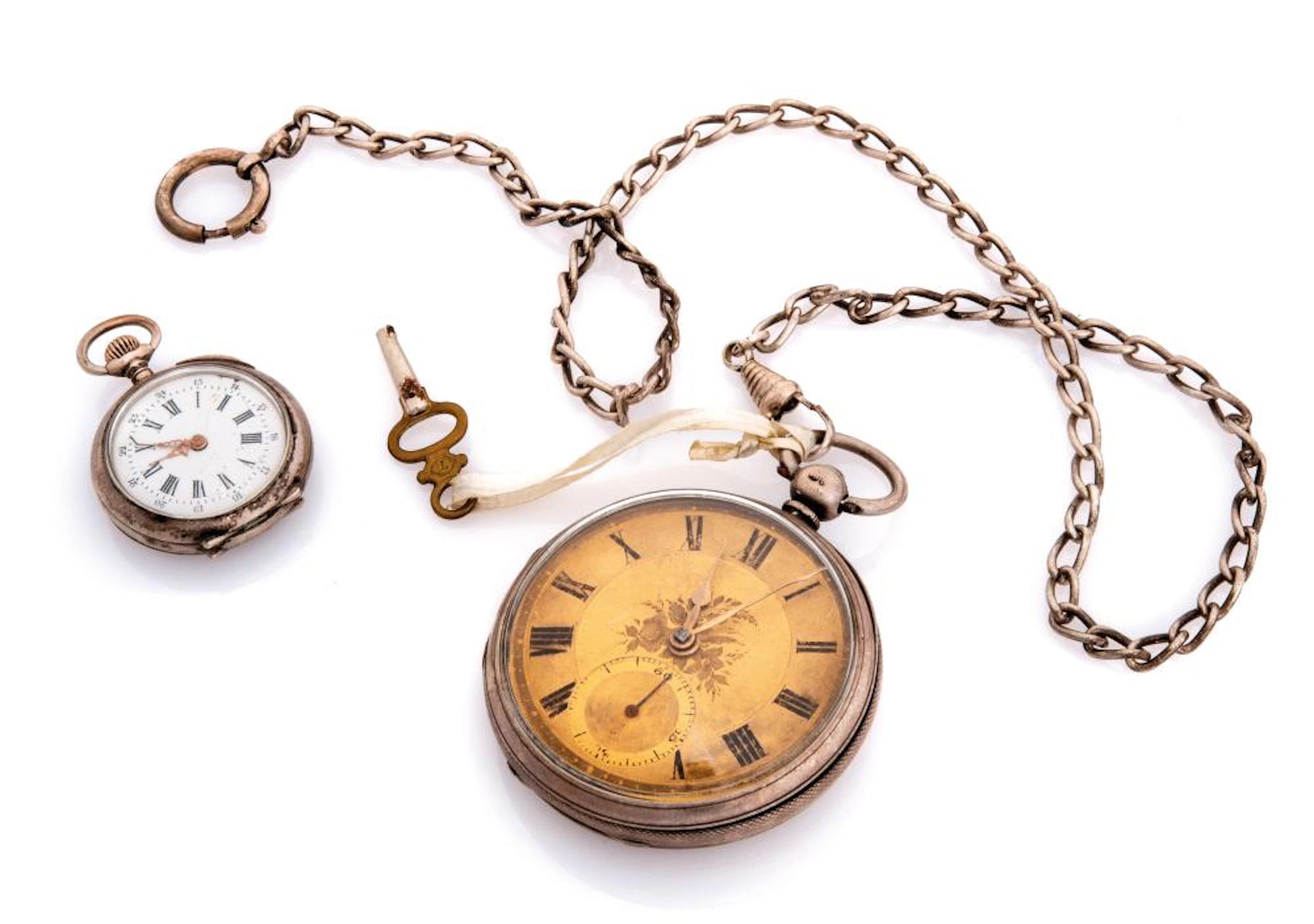TWO POCKET WATCHES REMONTOIR AND DUNDEE