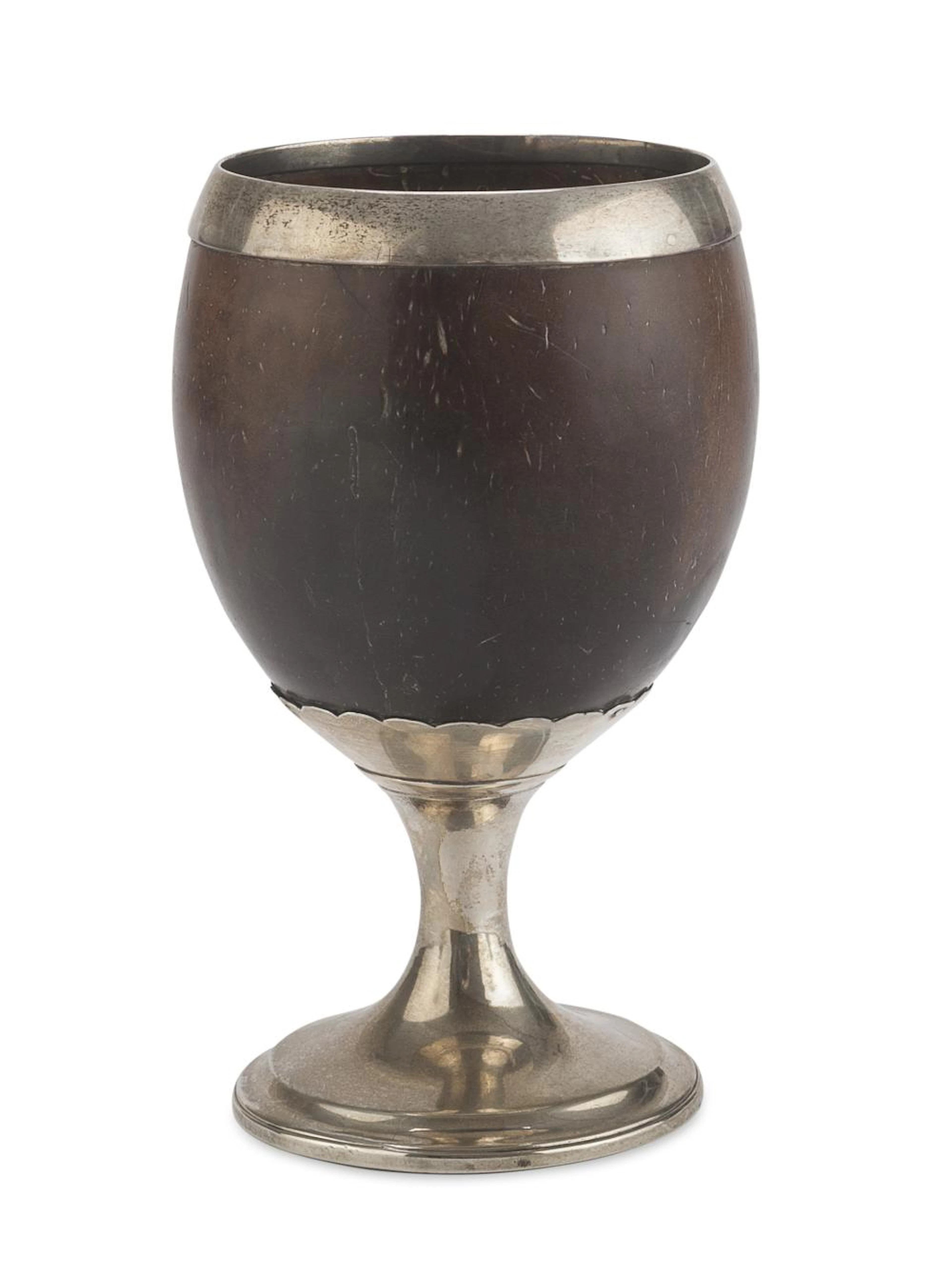 GOBLET IN SILVER AND COCONUT PUNCH DUBLIN 1802