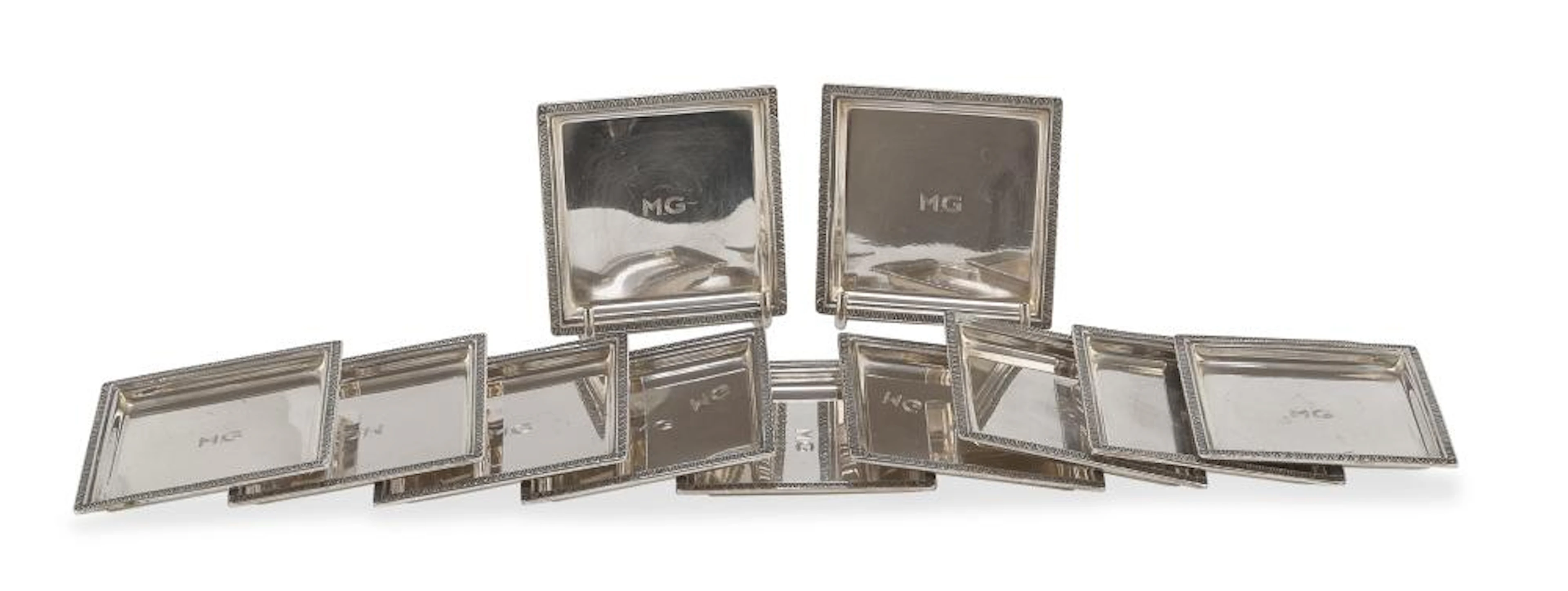 ELEVEN SILVER COASTERS FLORENCE 1955/1968